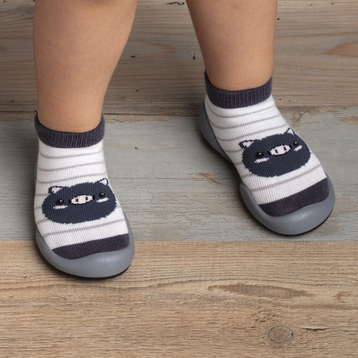 Komuello Baby Boy First Walk Sock Shoes This Little Piggy