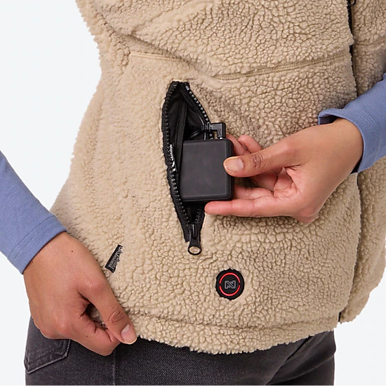 Mobile Warming Women's Upland High-Pile Fleece Heated Vest