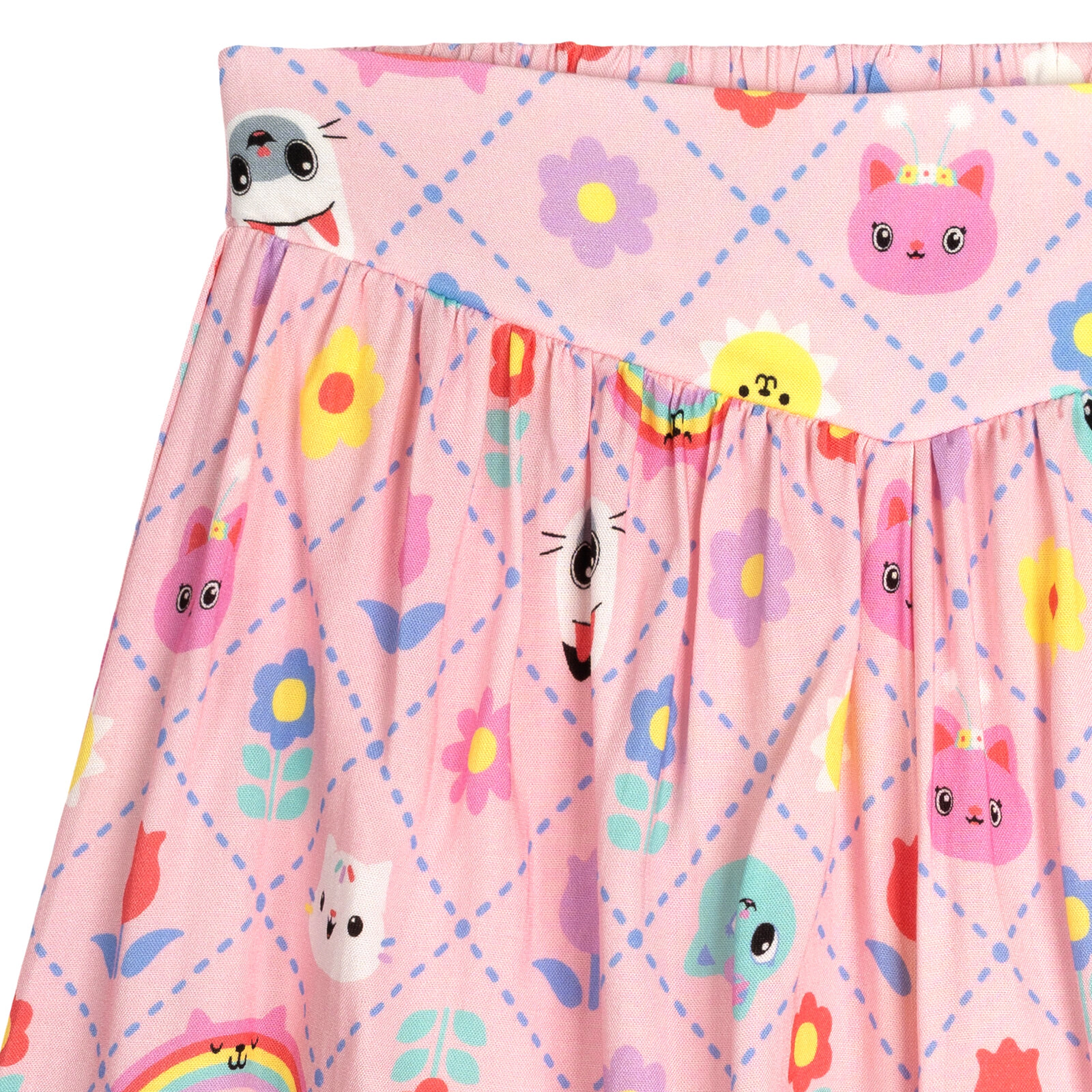 Dreamworks Gabby's Dollhouse Girls' 2-Piece T-Shirt and Skort Set