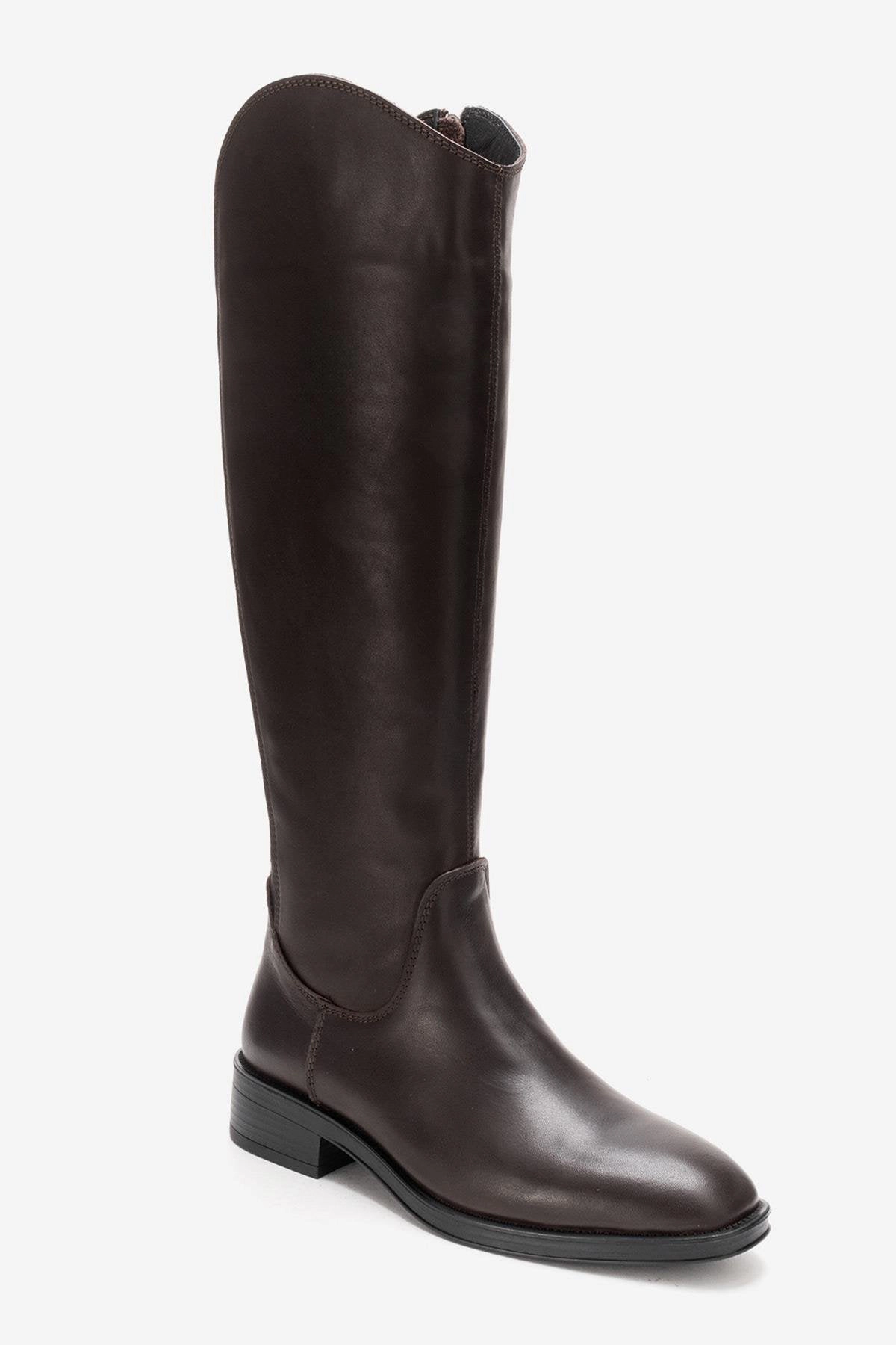 Forever & Always Womens Ruiz Leather Knee High Boots