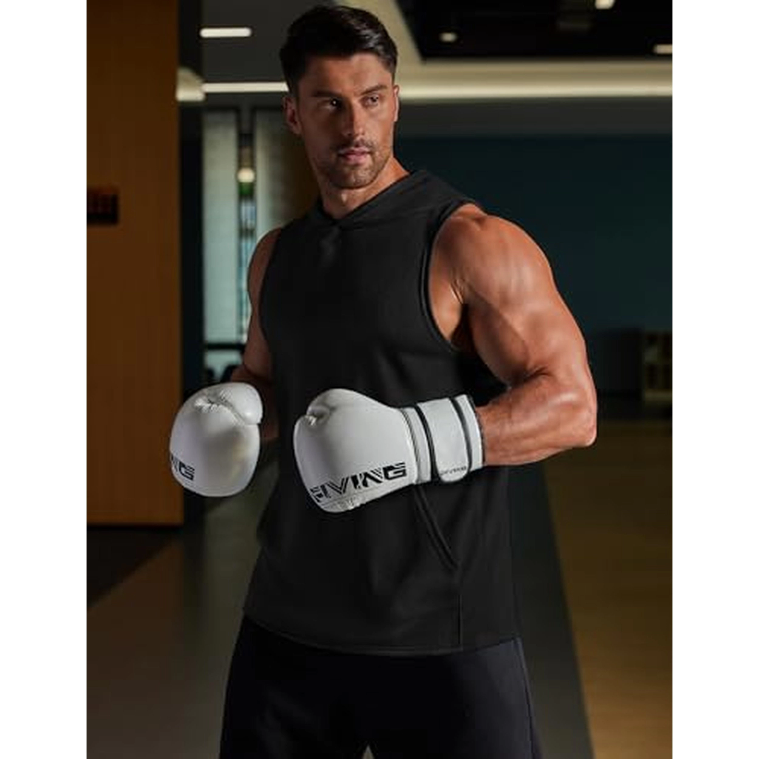 COOFANDY Men's Athletic Fit Sleeveless Hooded Gym Training Tank Top