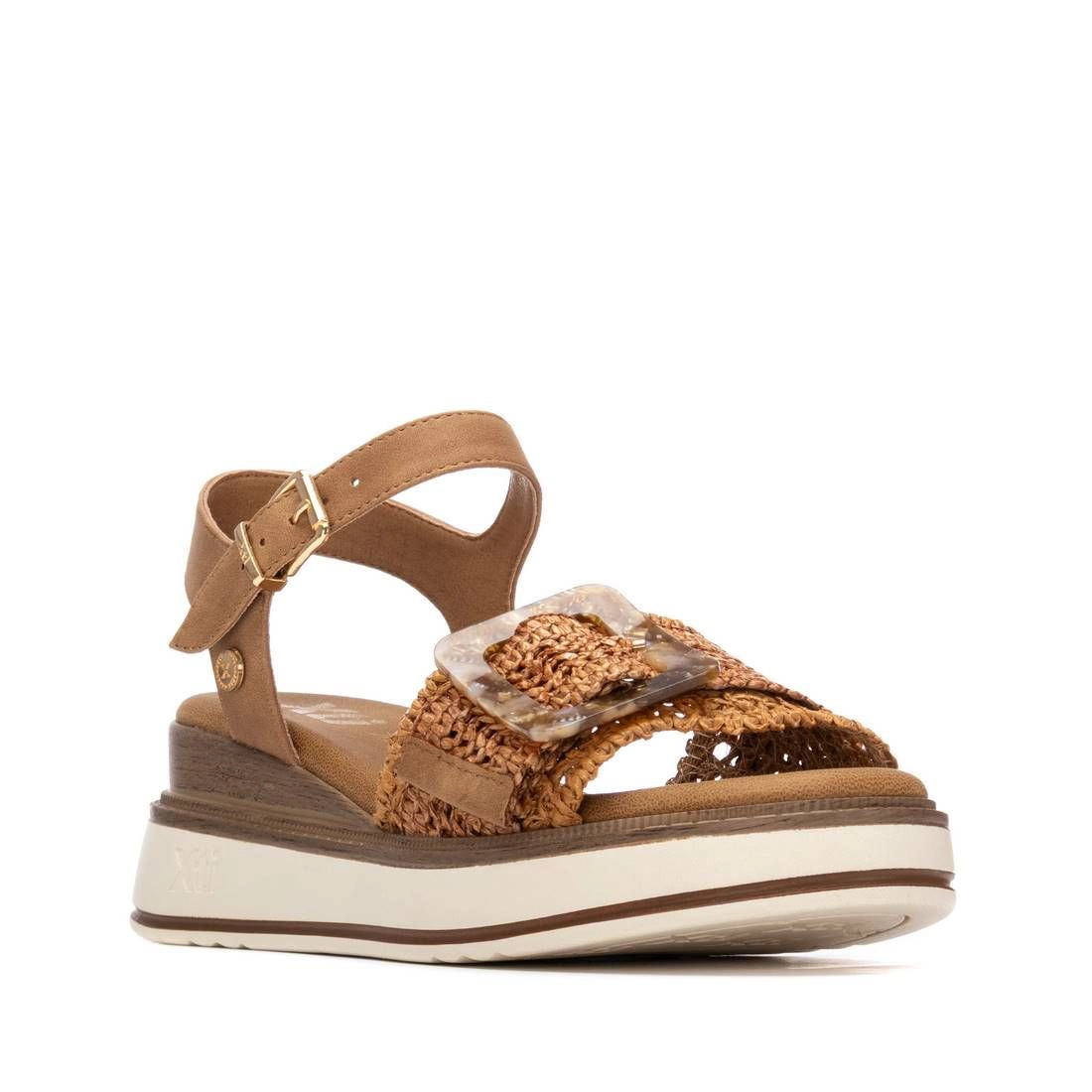 XTI Women sandals ankle-strap wedge