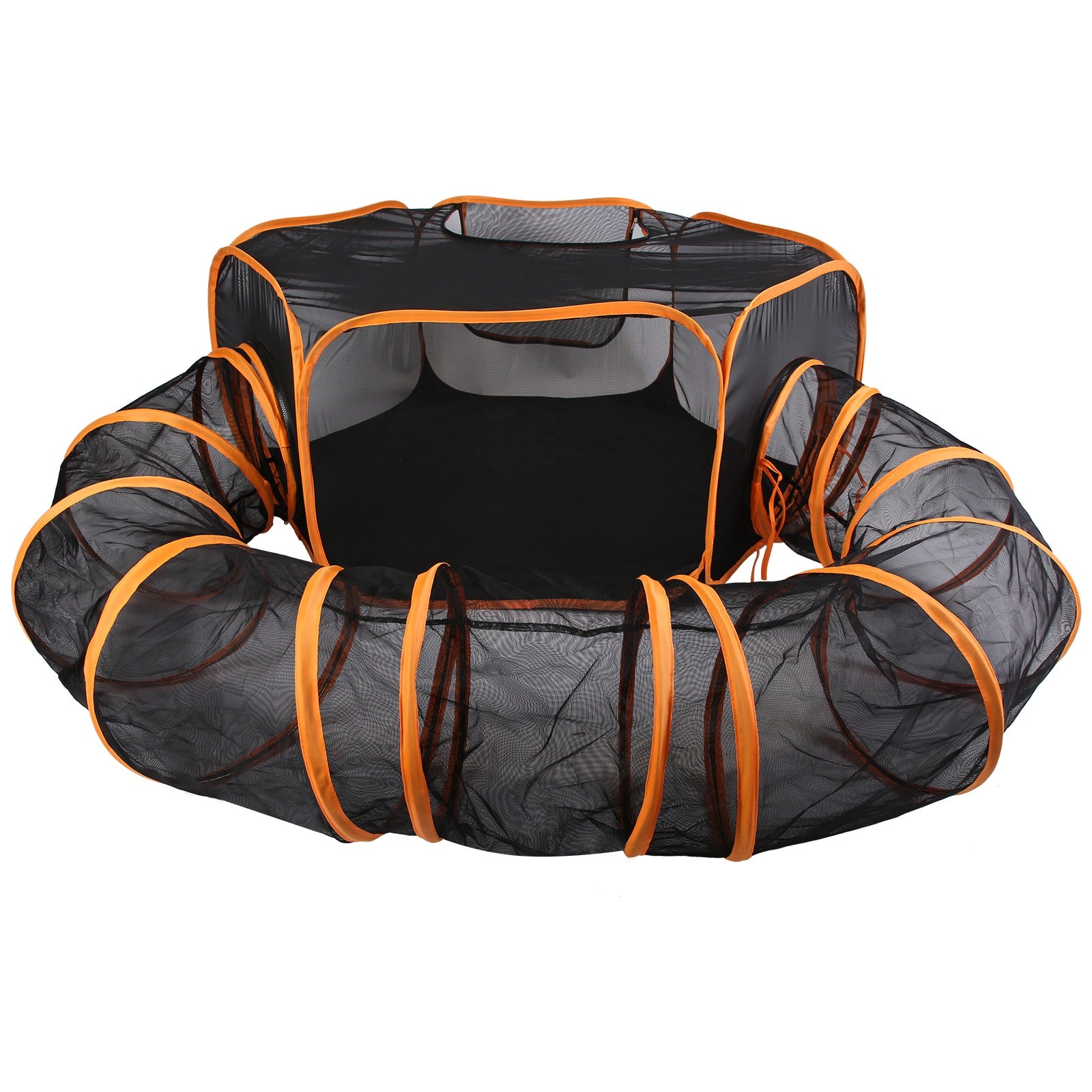 GBruno 2-in-1 Foldable Pet Play Tent With Tunnel
