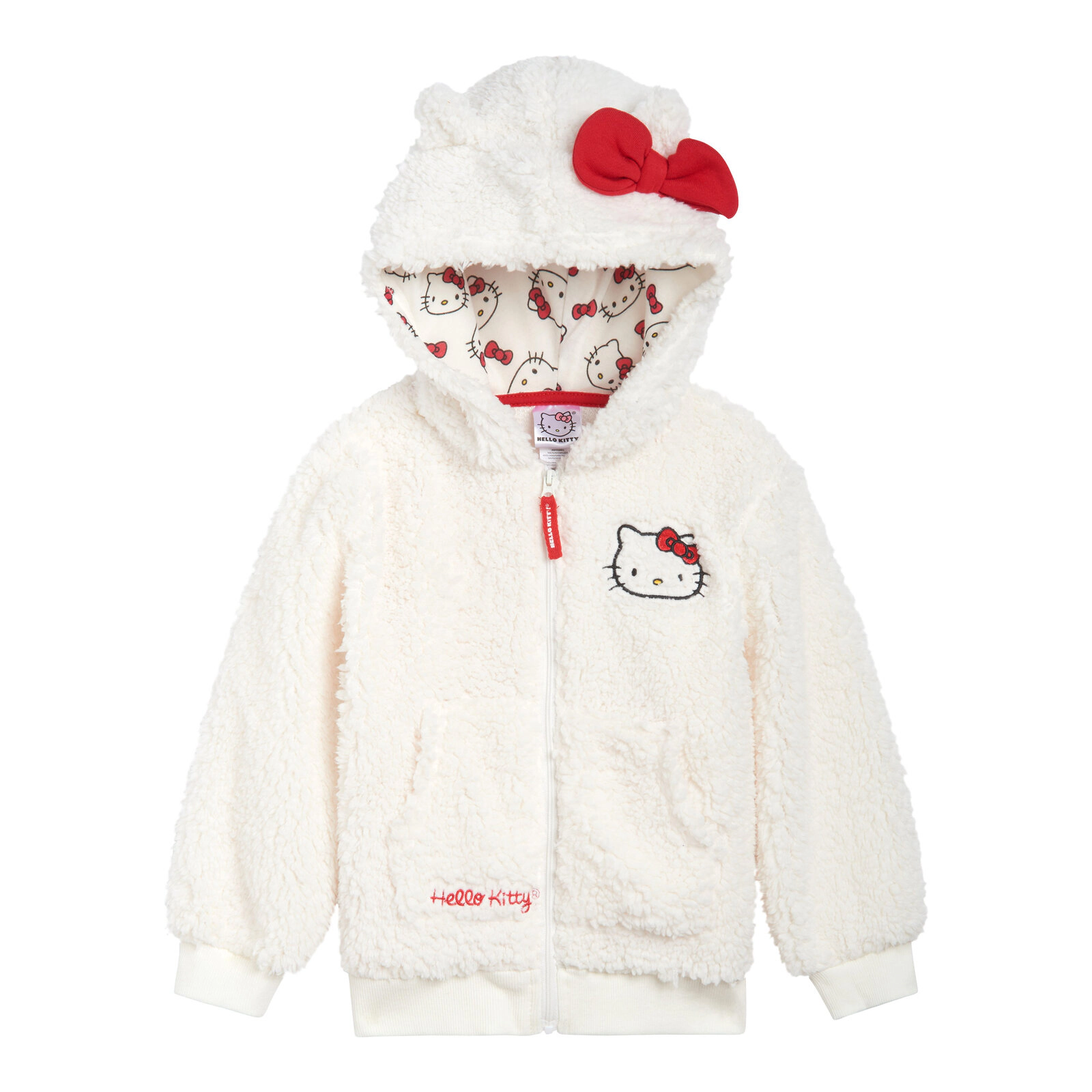 Hello Kitty Girls' Cosplay Fleece Zip-Up Hoodie