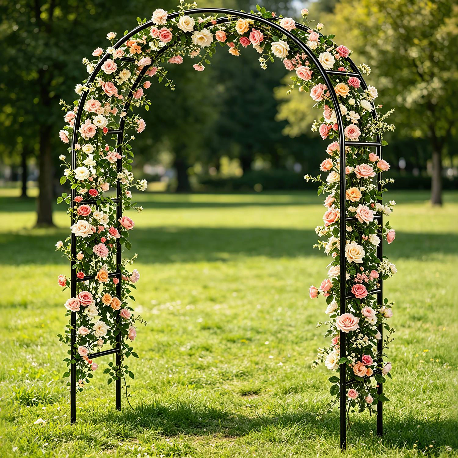 GBruno Adjustable Metal Garden Arch Trellis
