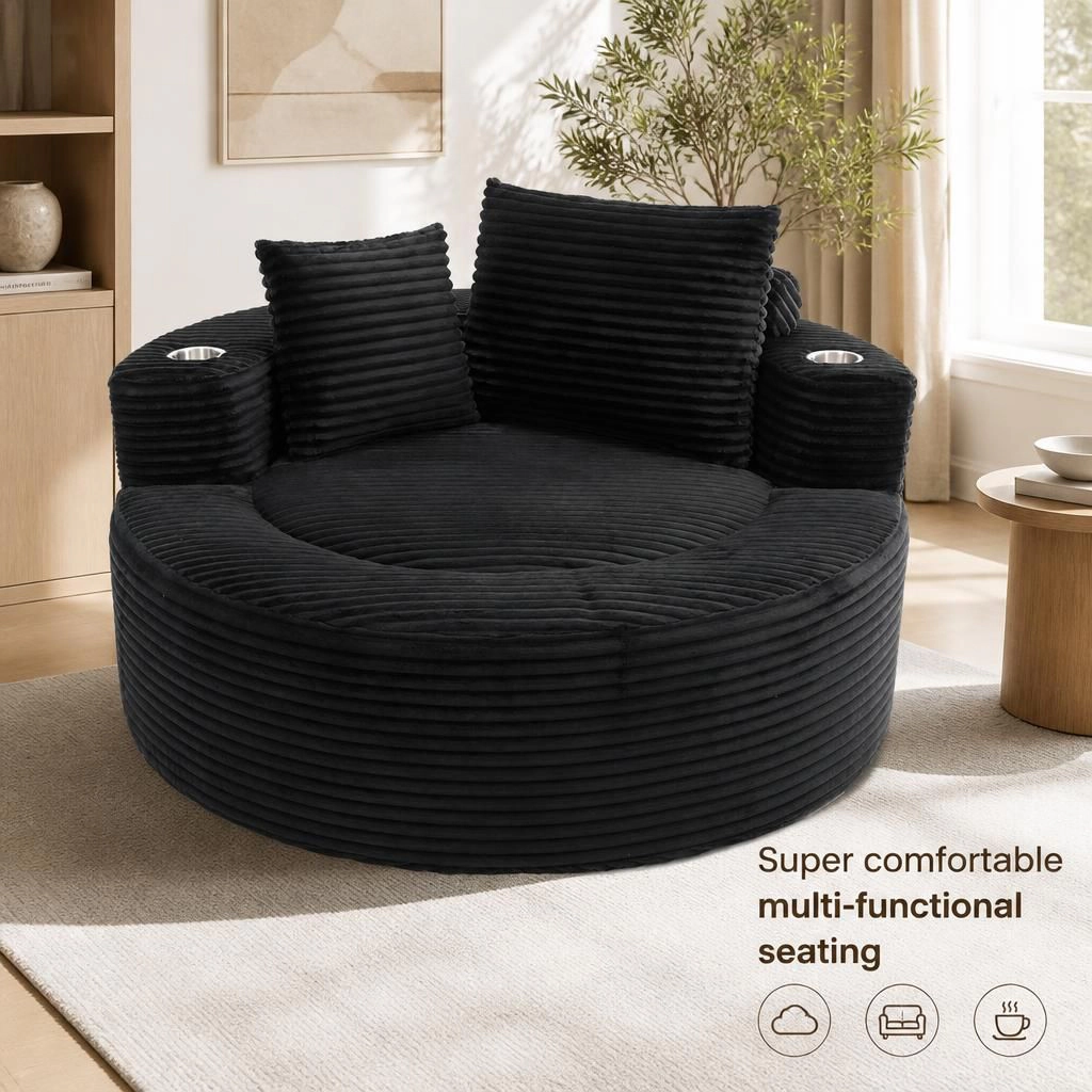 GOODSILO Convertible Dual Purpose Comfortable Upholstered Sofa Bed