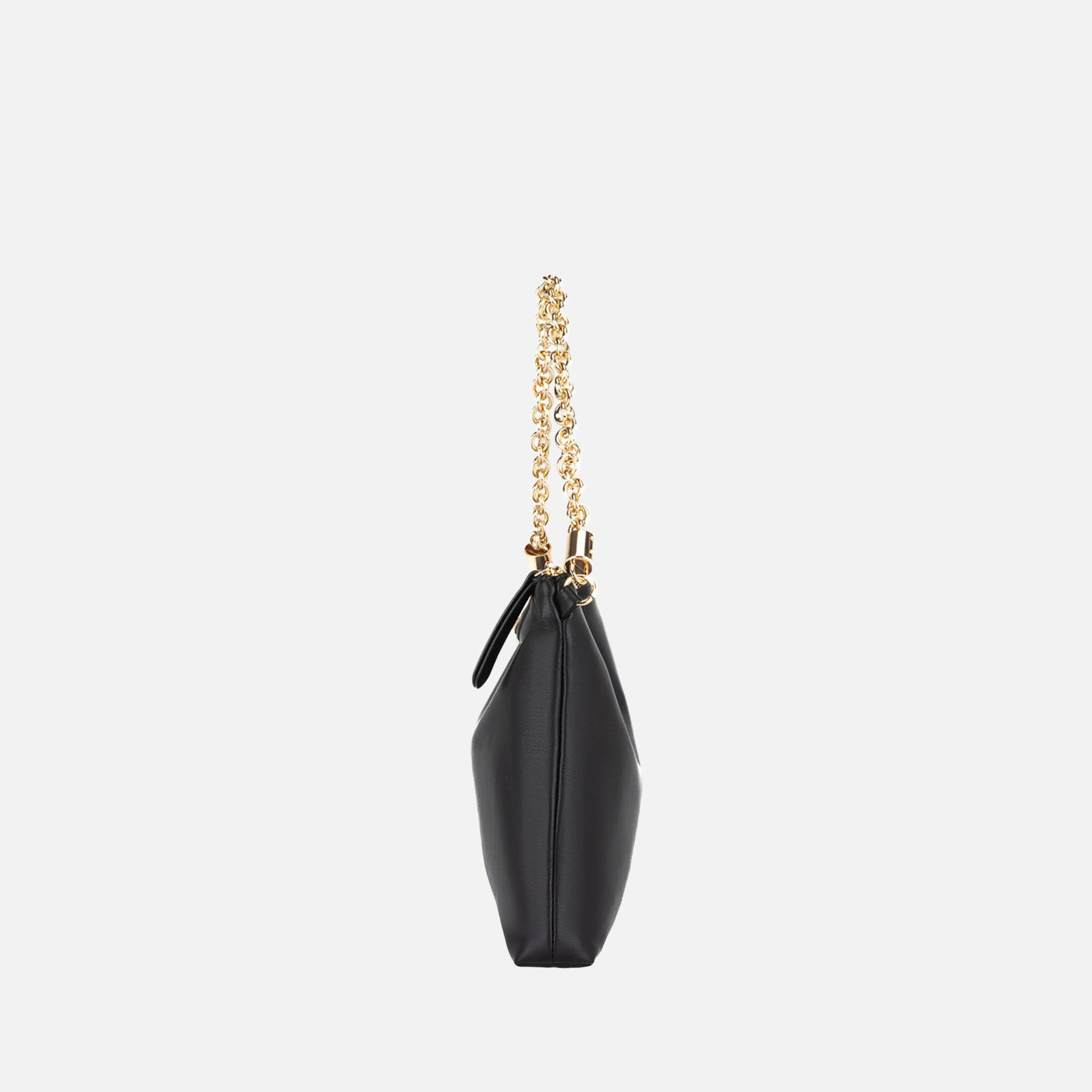 MKF Collection by Mia K Faux Leather Shoulder Bag with Gold Chain and Tassel