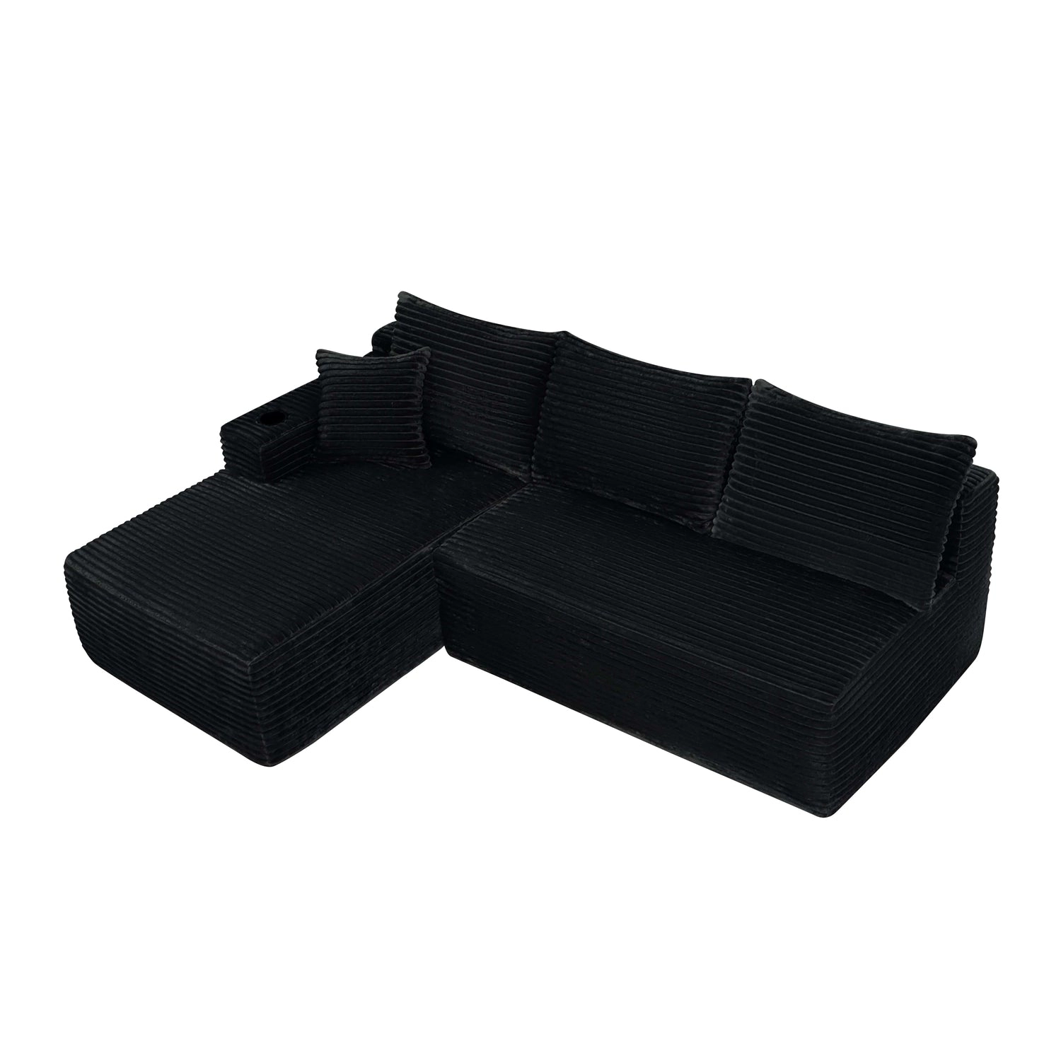 GBruno 3-Seat L-Shaped Sectional Sofa With Chaise