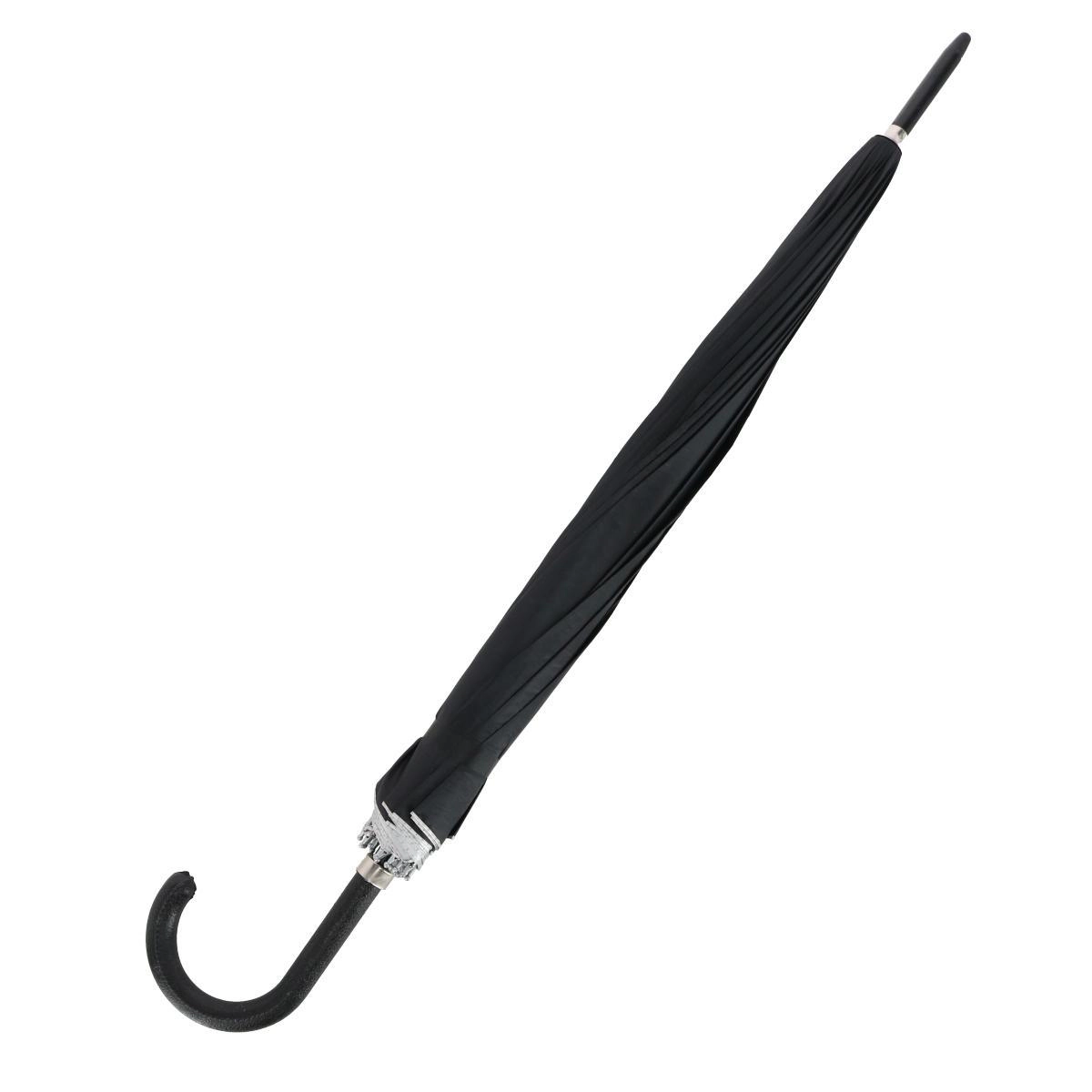 CTM Adult Classic Black Crook Handle Golf Umbrella