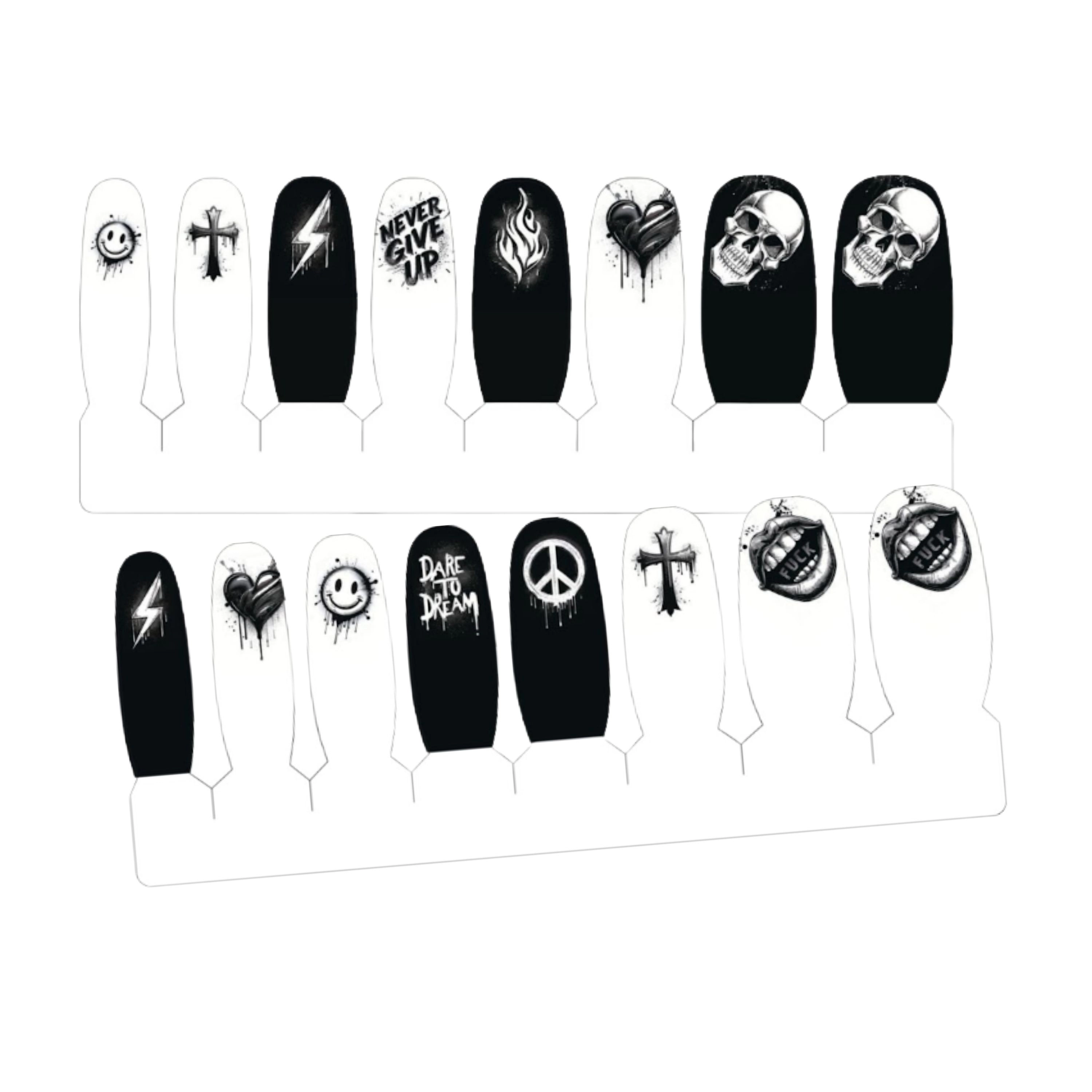 XPNail Women's 2-Pack Bundle of Nail Polish Strips Fyre 16ct