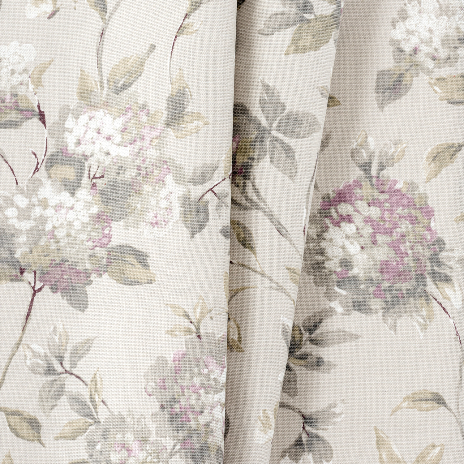Ellis Curtain 48% Cotton 52% Polyester Abigail Traditional Hydrangea Pattern Tie Up Window Valance 60" x 22" Lilac