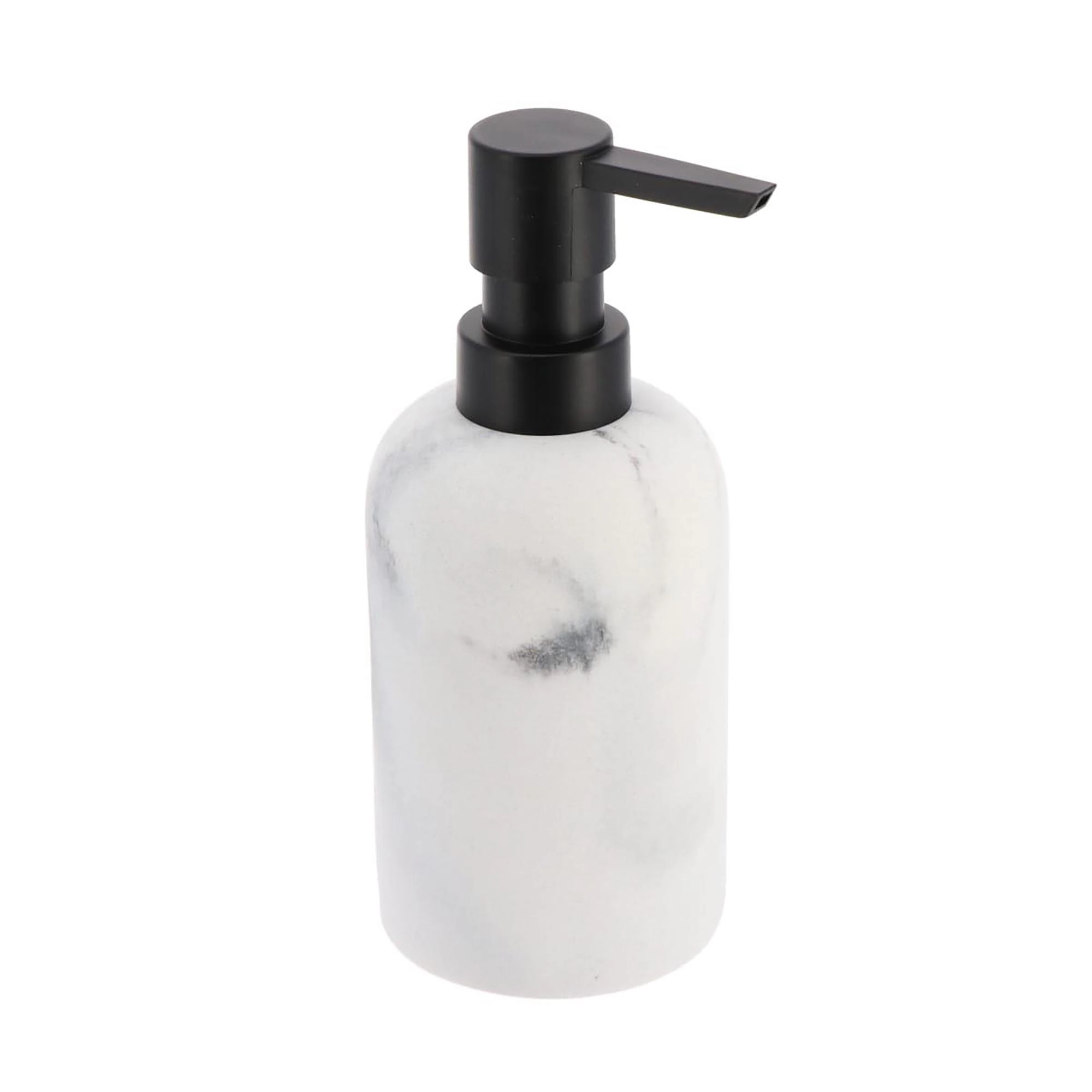 Evideco French Home Goods Marble-Effect Polyresin Soap Dispenser, 10 oz