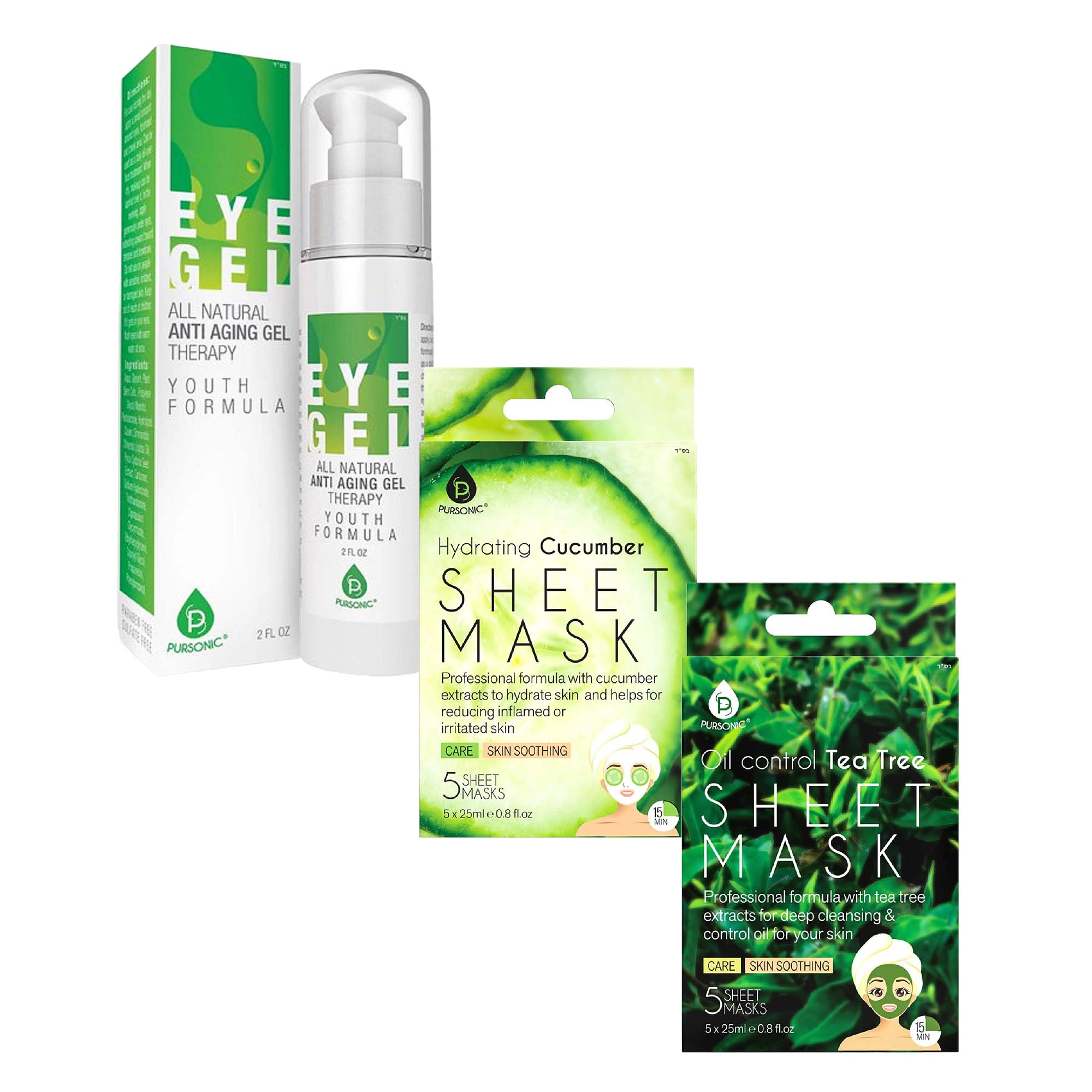 Pursonic Unisex Anti-Aging Eye Care & Hydrating Skin Refresh Bundle