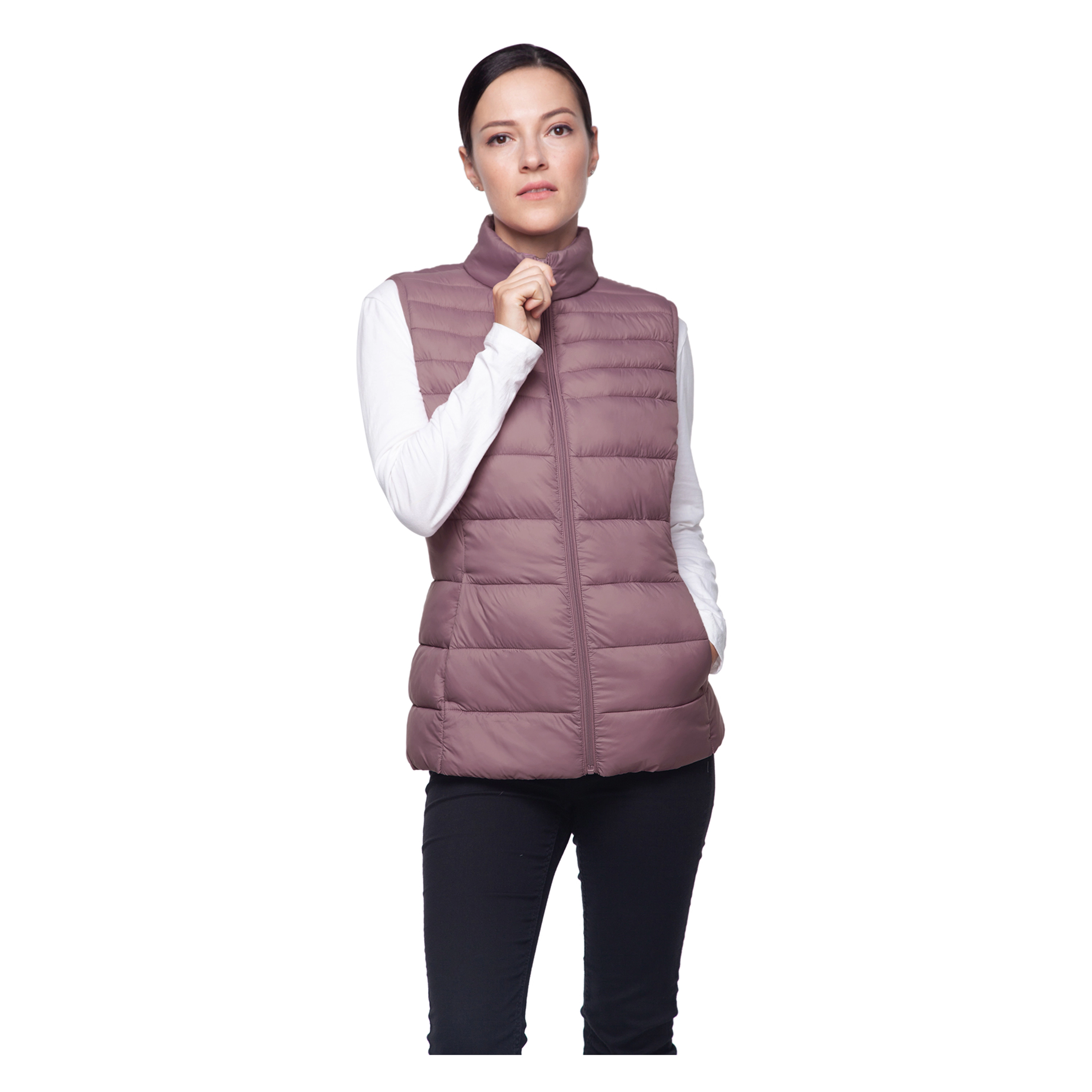 Rokka&Rolla Womens Lightweight Water-Resistant Puffer Vest