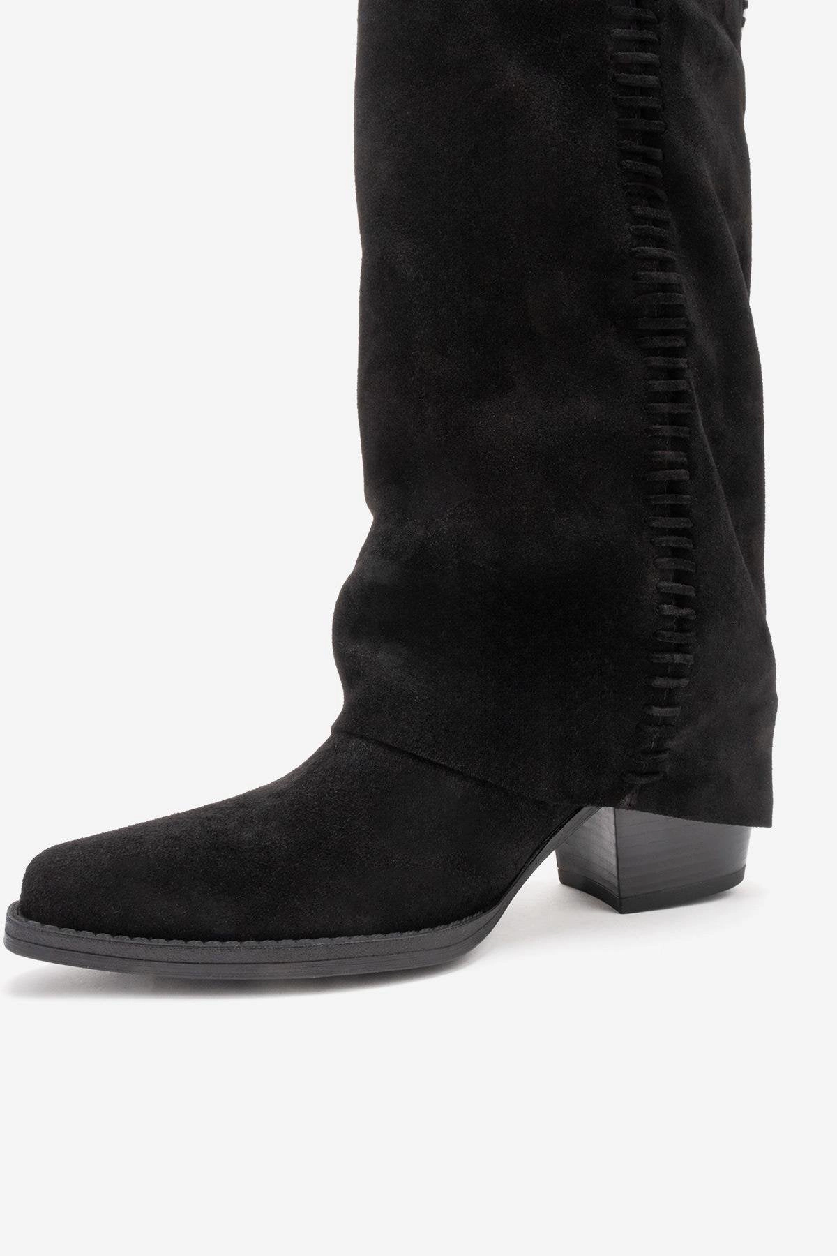 Forever & Always Womens Clementina Leather Western Boot