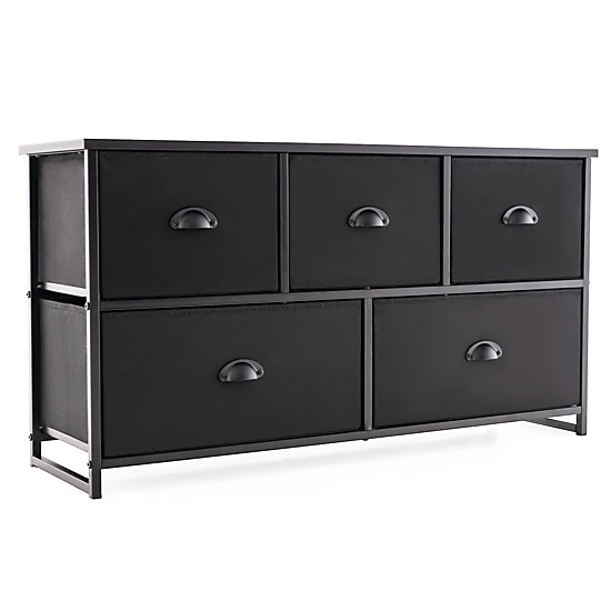 SlickBlue 5 Drawer Storage Cabinet with MDF Top and Steel Frame