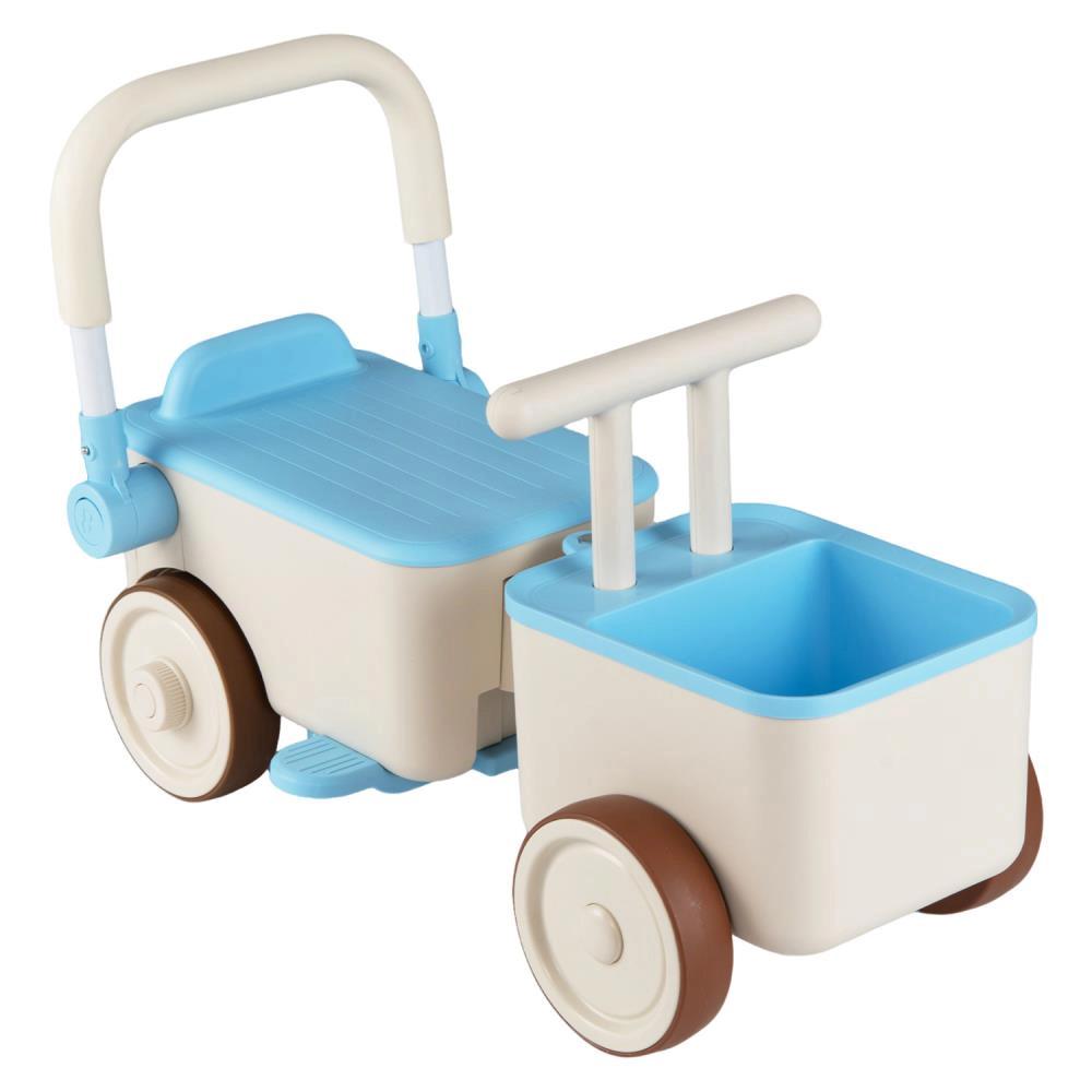 Hivvago 3-in-1 Kids Ride On Push Car with Rope and Storage Basket