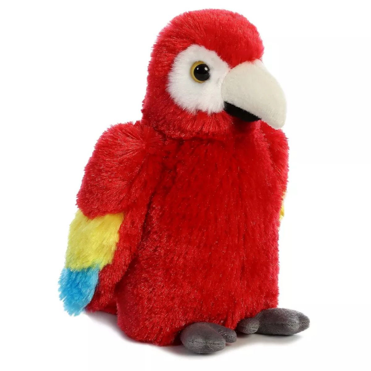 Aurora Mini Flopsie Scarlet Macaw Parrot 8-Inch Stuffed Animal Plush