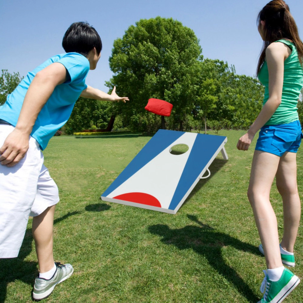 SUGIFT 3 ft x 2 ft Folding Cornhole Board Set, 310 lb Capacity, 8 Bean Bags, Storage Bag