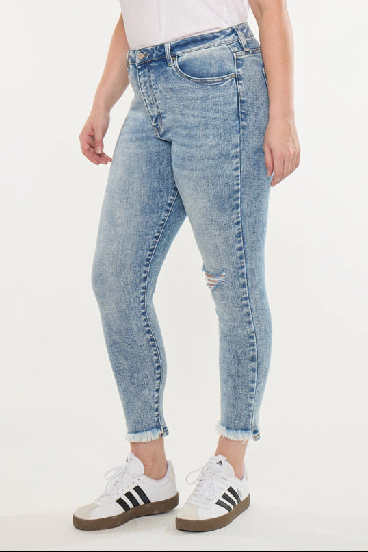 KanCan Women's Plus High Rise Ankle Skinny Jeans Bellita