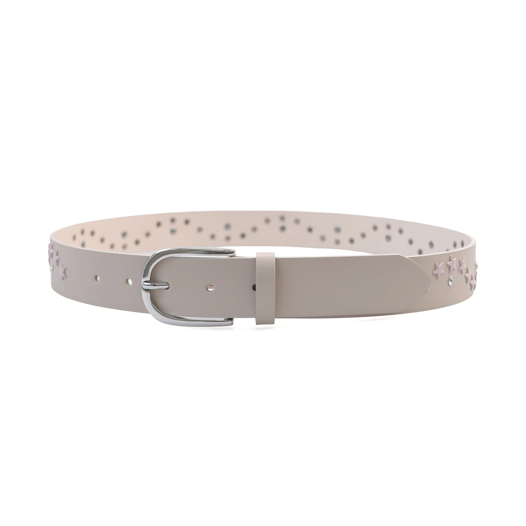 AGP PARIS Beige Star Motif Women's Belt