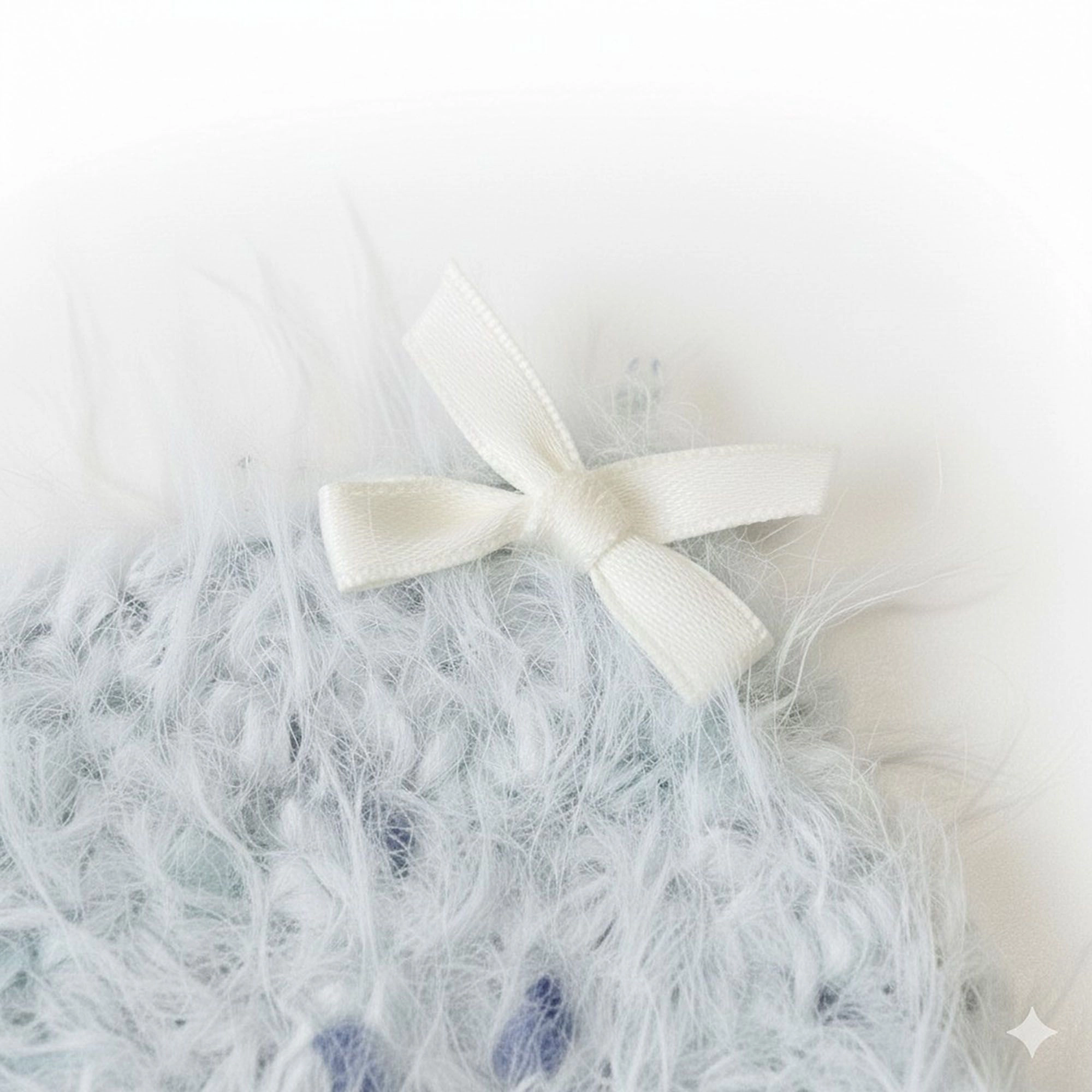 Alilang Unisex Plush Knit Coaster with Bow Corners Soft Table Protector