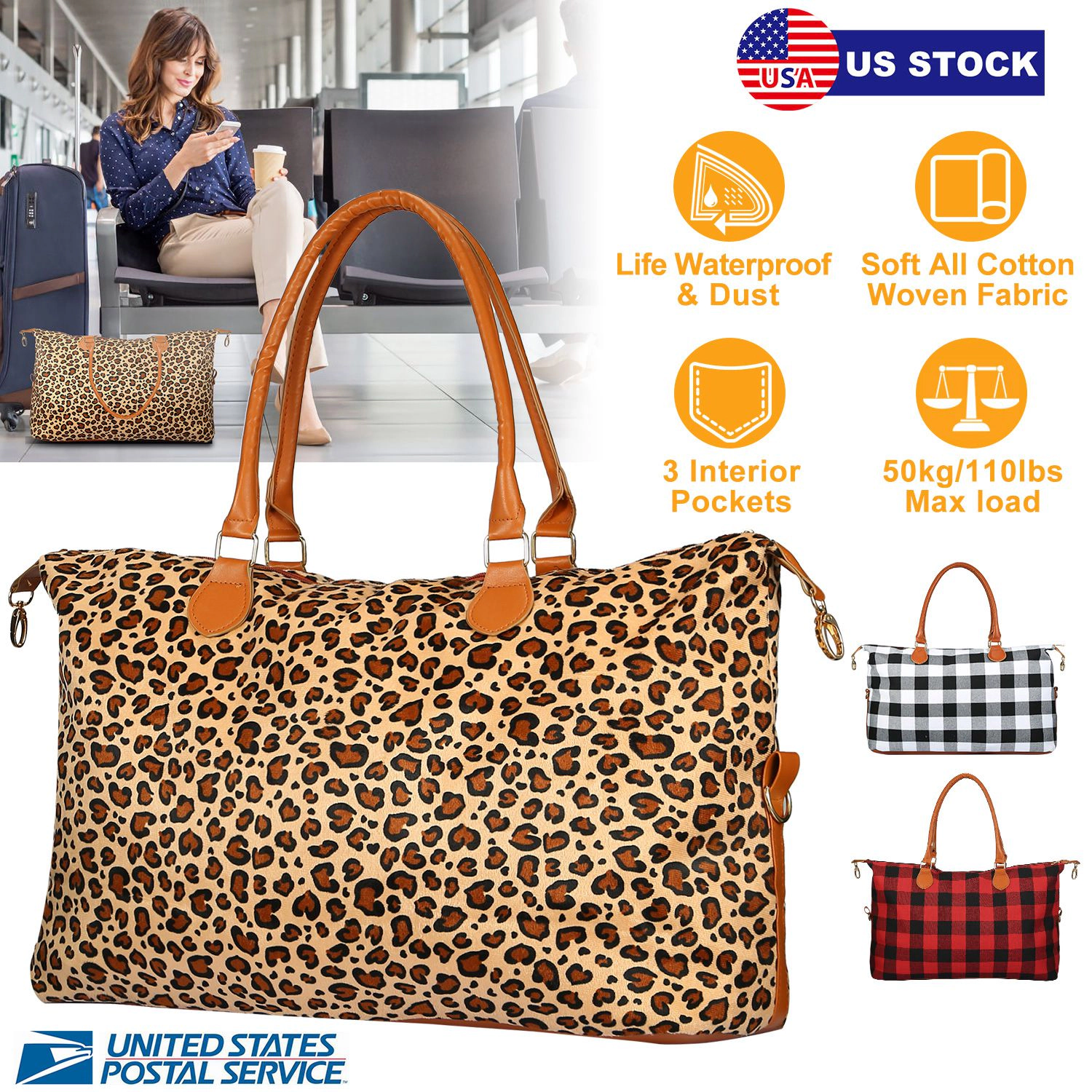 GBruno Cotton Woven Duffle Bag