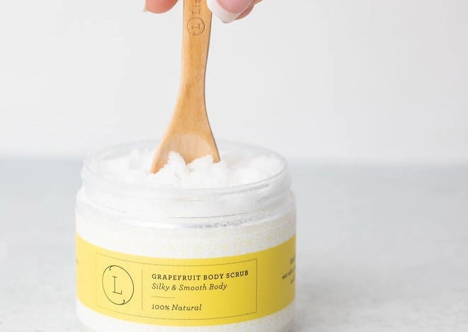 Moisturizing set - Grapefruit Body Oil and Body Scrub