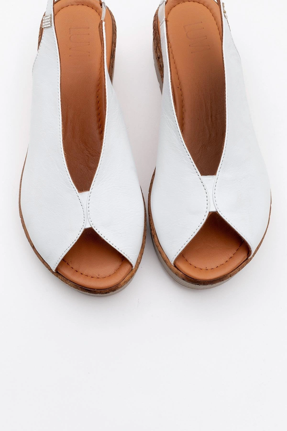 Forever & Always Womens Blom Leather Platform Sandals