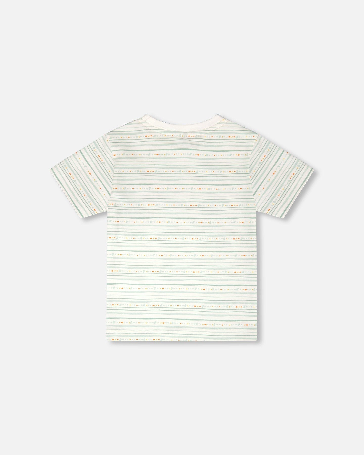 Deux par Boys Organic Cotton T-Shirt Printed Lines