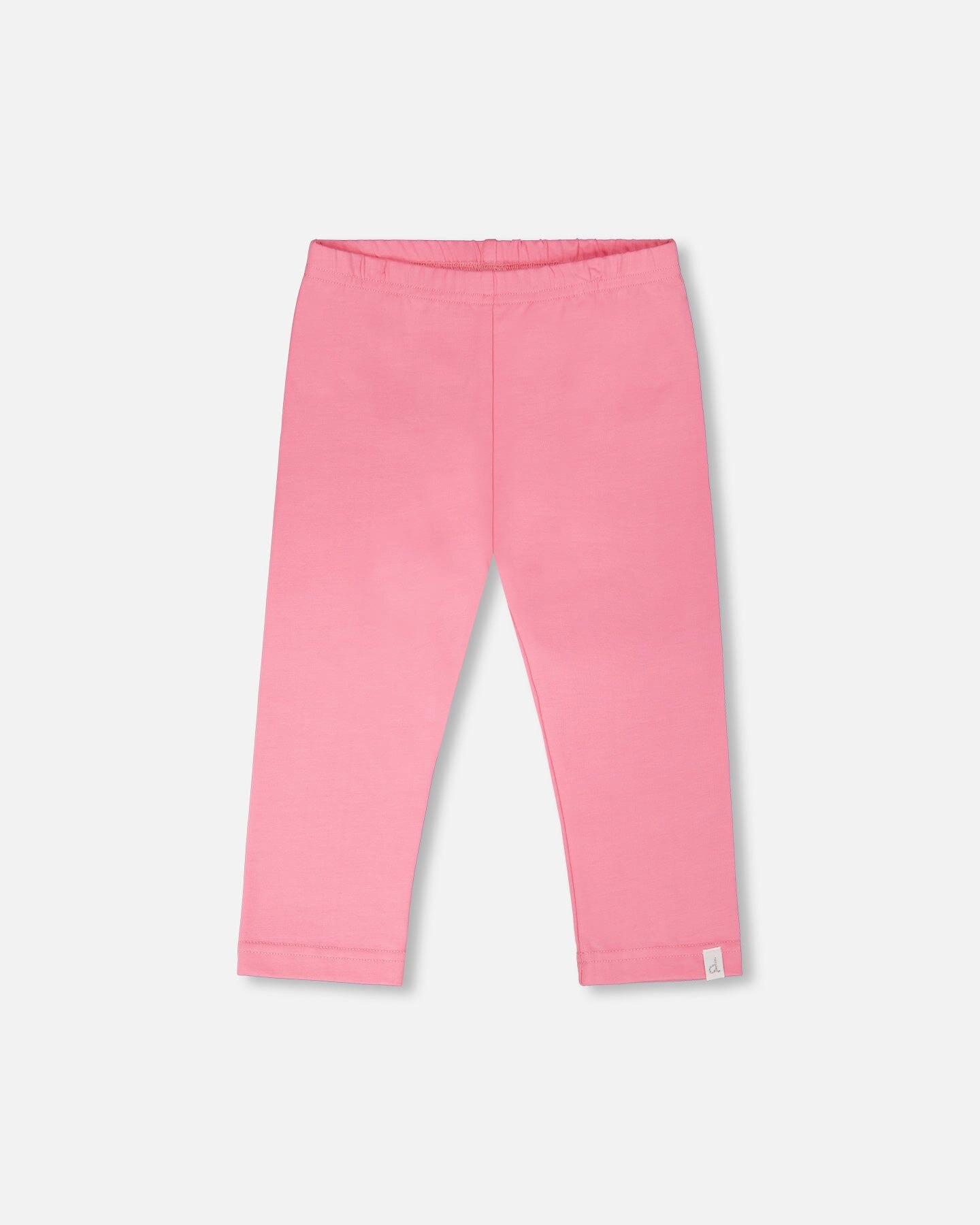 Deux par Deux Girls Organic Cotton Jersey Elastic Waist Cropped Capri Pants