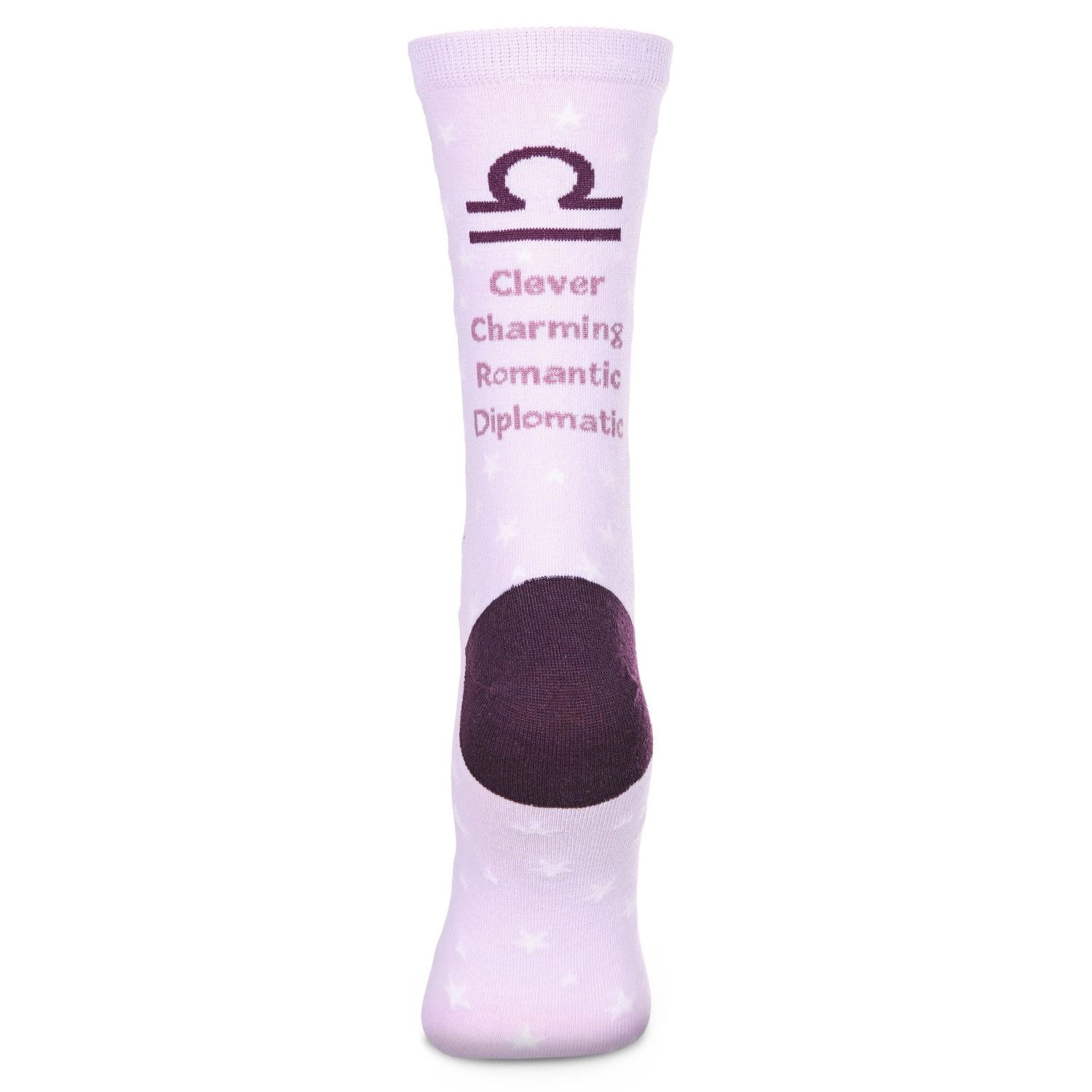 MeMoi Women's Libra Zodiac Sign Crew Socks
