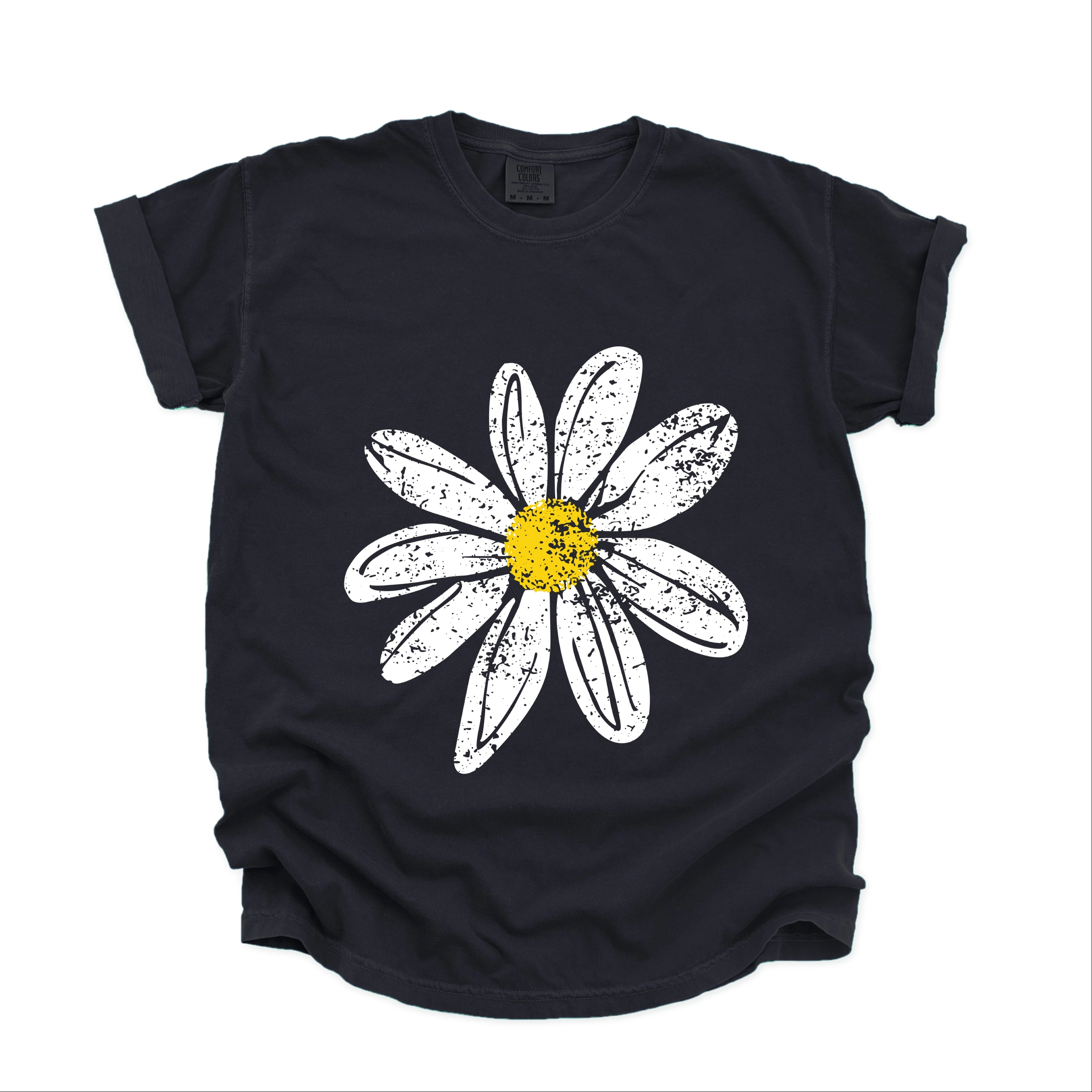 Simply Sage Market - Daisy Distressed Women's Garment Dyed Graphic T-Shirt