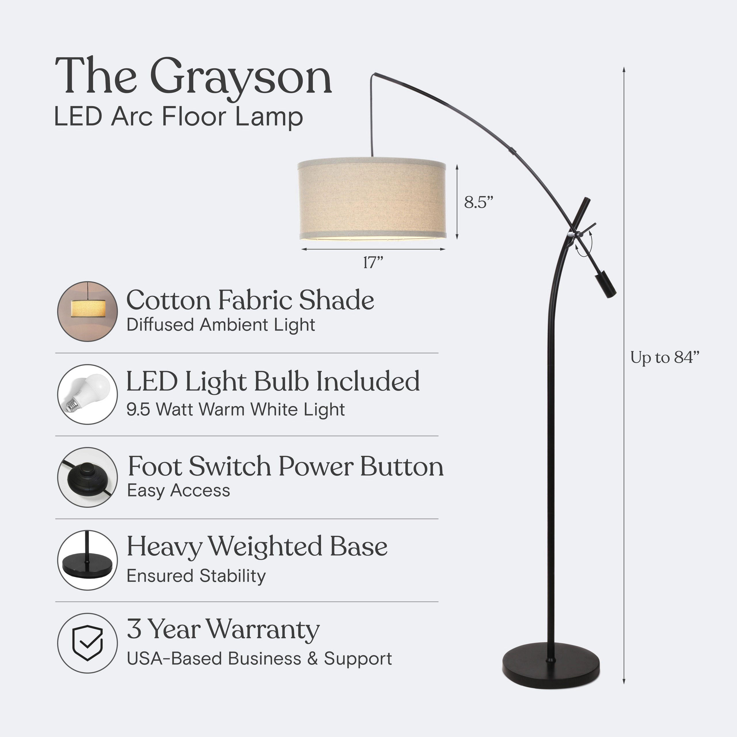 Brightech Grayson Floor Lamp