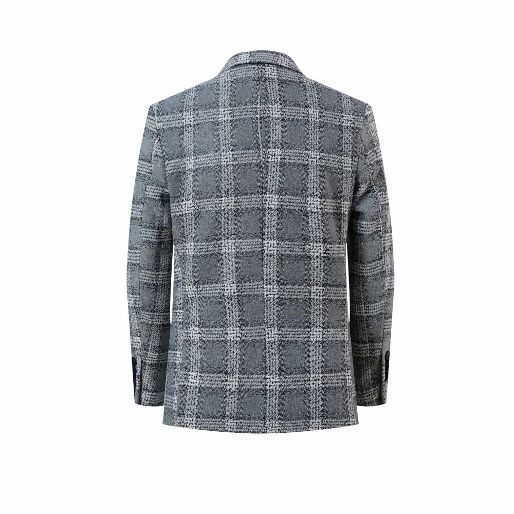 Elie Balleh Boys Slim Fit Checke Blazer