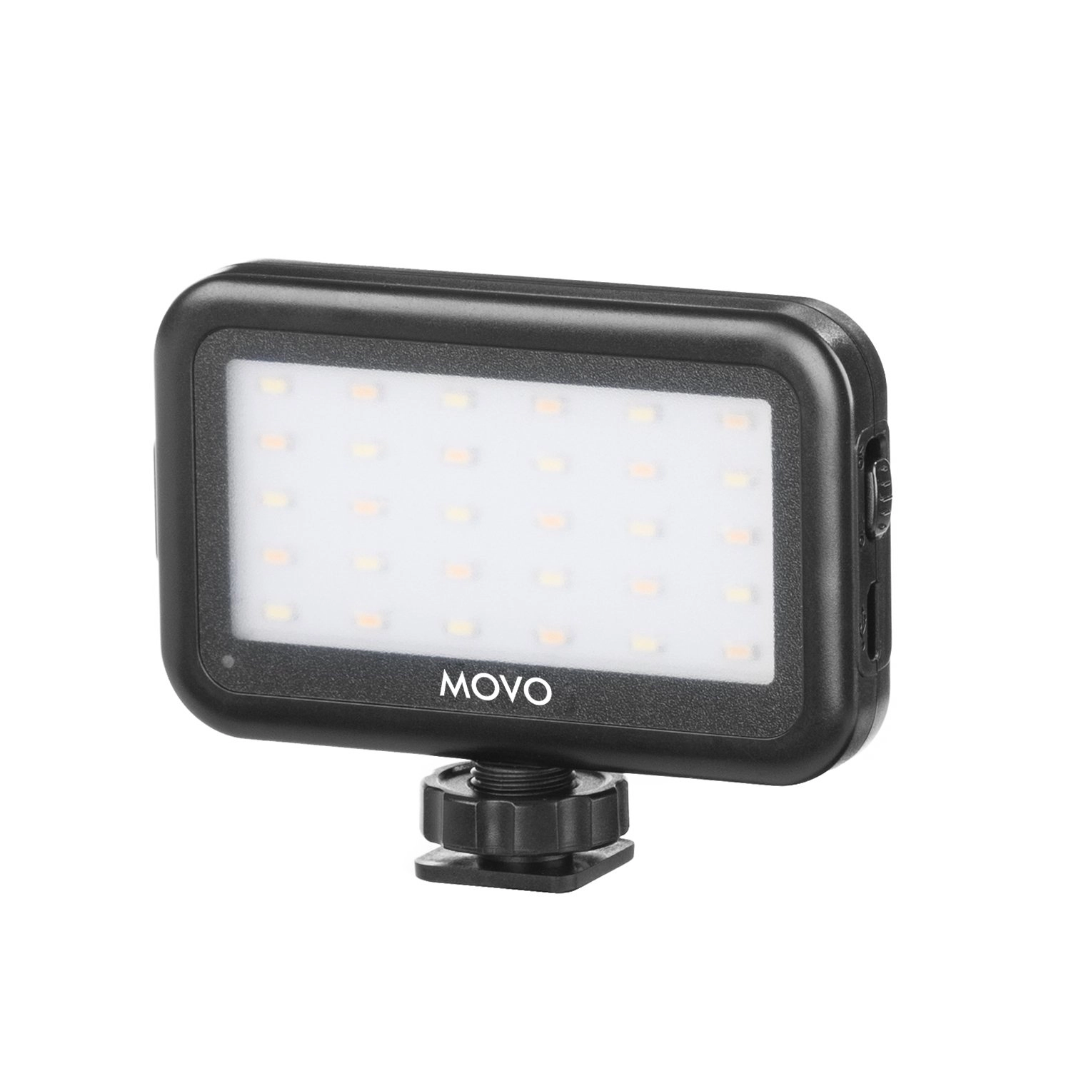 Movo LED-30 Mini LED Light Panel - Adjustable Brightness Rechargeable Battery