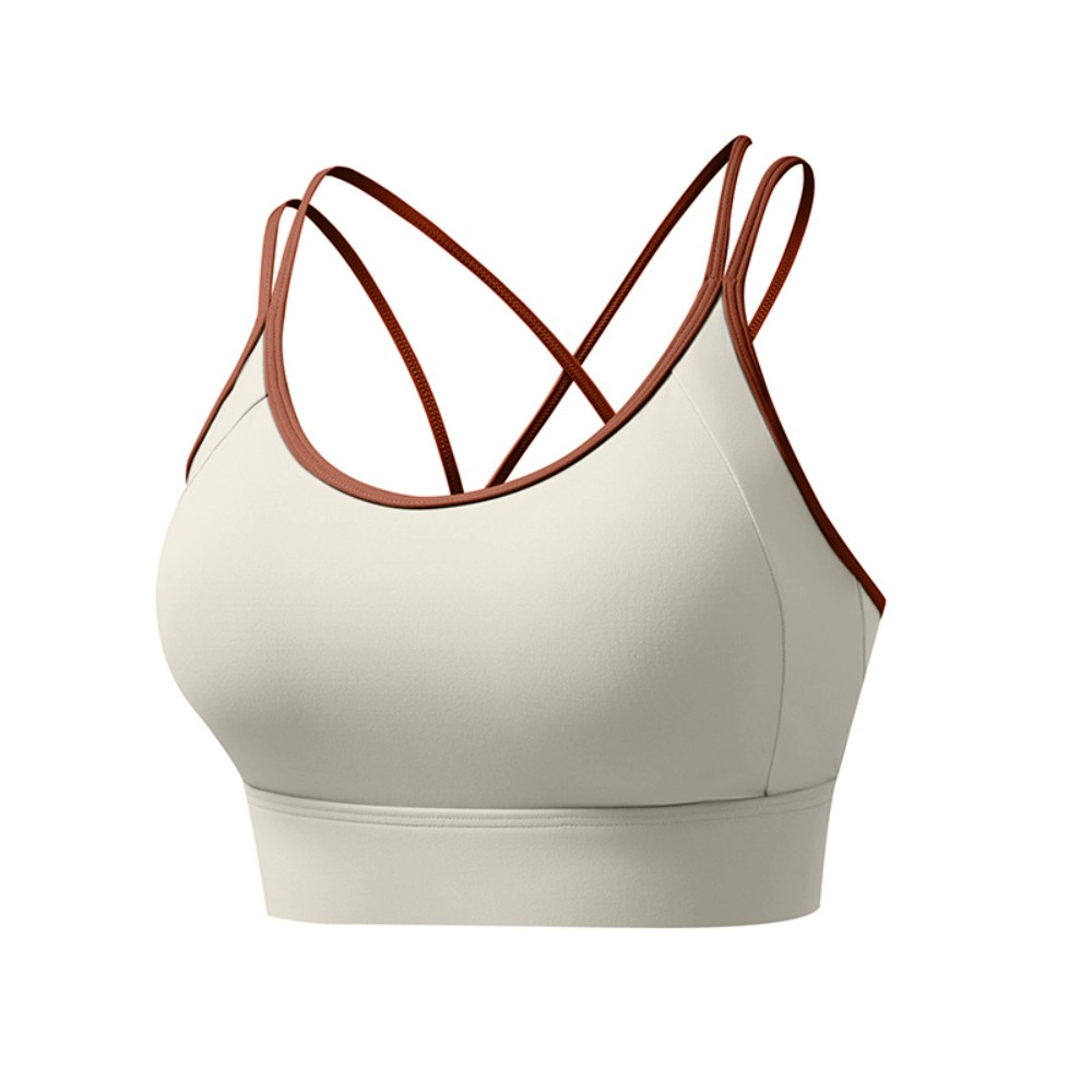 Wardrobe Whimsy Women Crisscross Strappy Back Low Impact Sports Bra