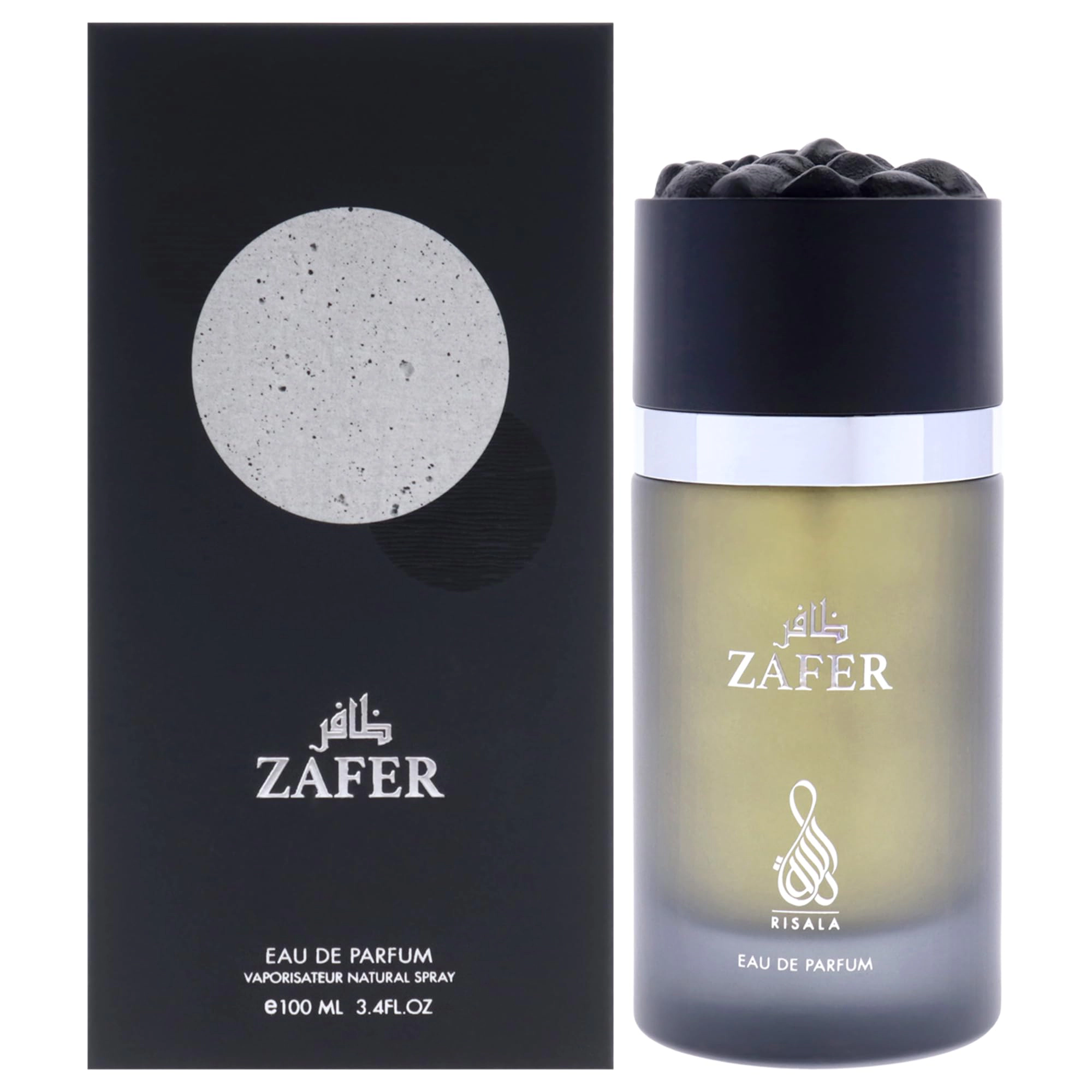 Risala Zafer EDP Unisex - Woody Spicy Fragrance with Grapefruit, 3.4 oz Spray