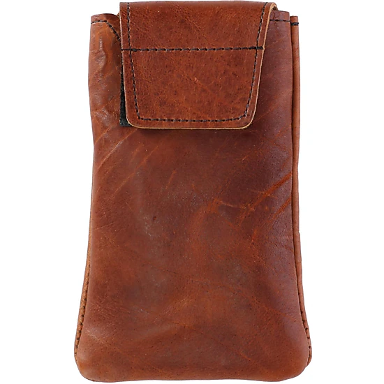 Boston Leather Textured Bison Leather Eyeglass Case