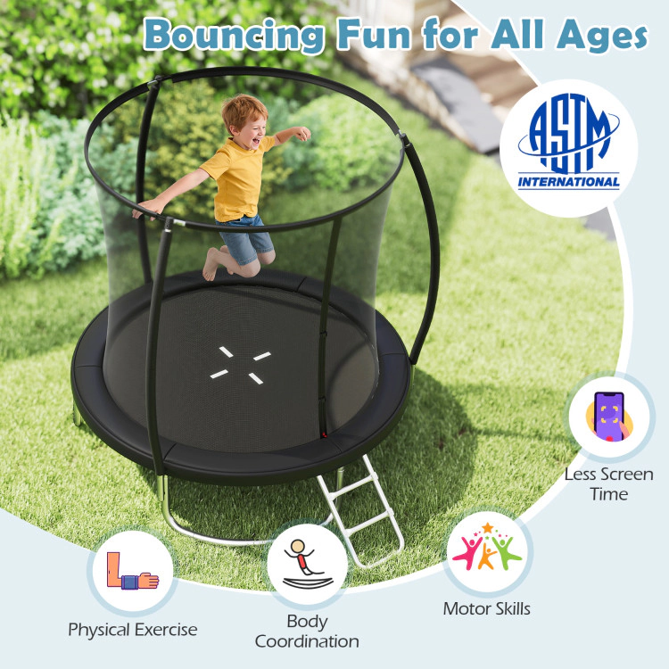 Hivvago 8FT Outdoor Heavy-Duty Recreational Trampoline