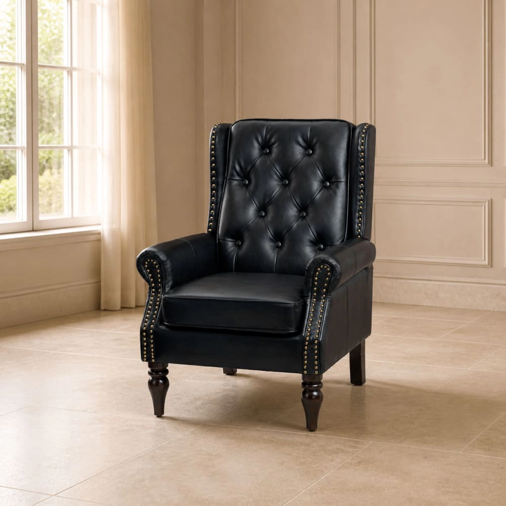 GOODSILO Modern Upholstered Accent Chair Comfortable Leisure Seating