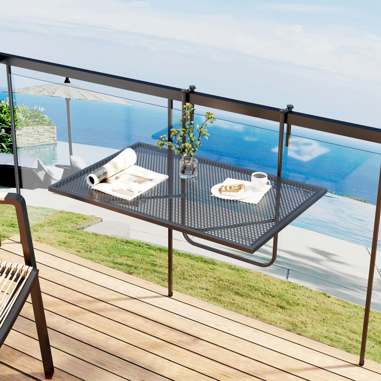 Hivvago Outdoor Folding Hanging Table With Metal Frame