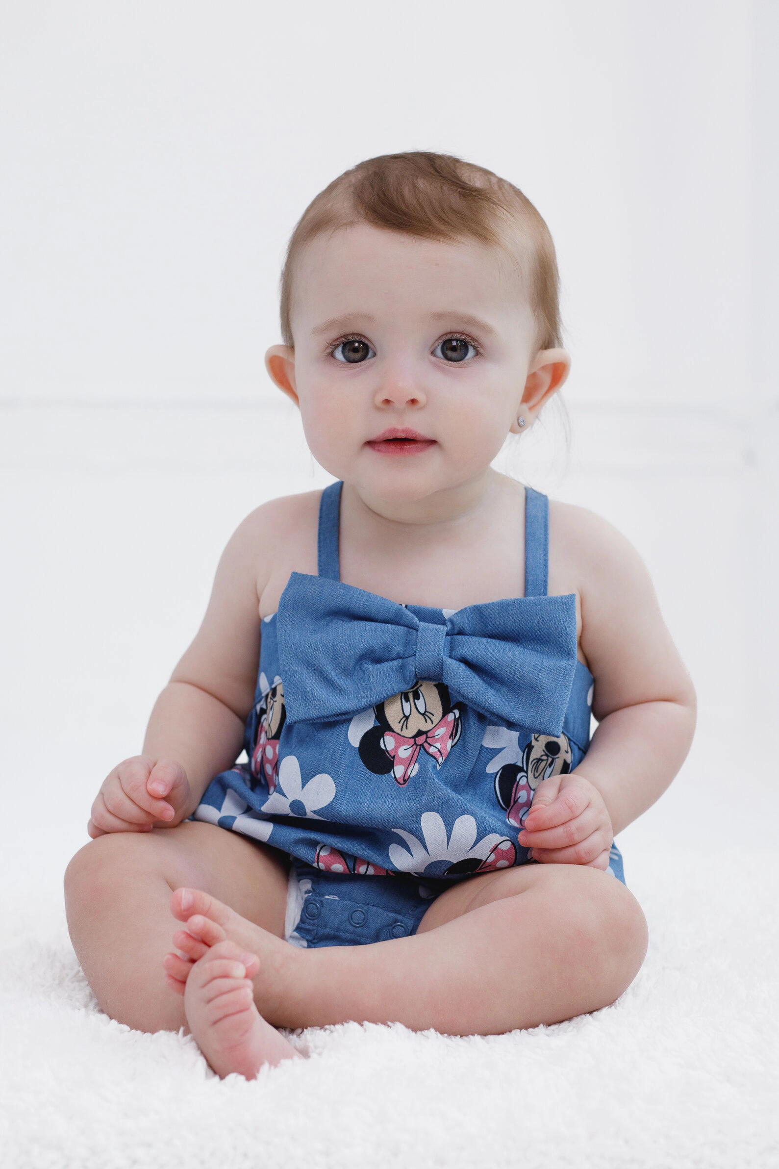 Disney Minnie Mouse Baby Girls' Sleeveless Bubble Romper