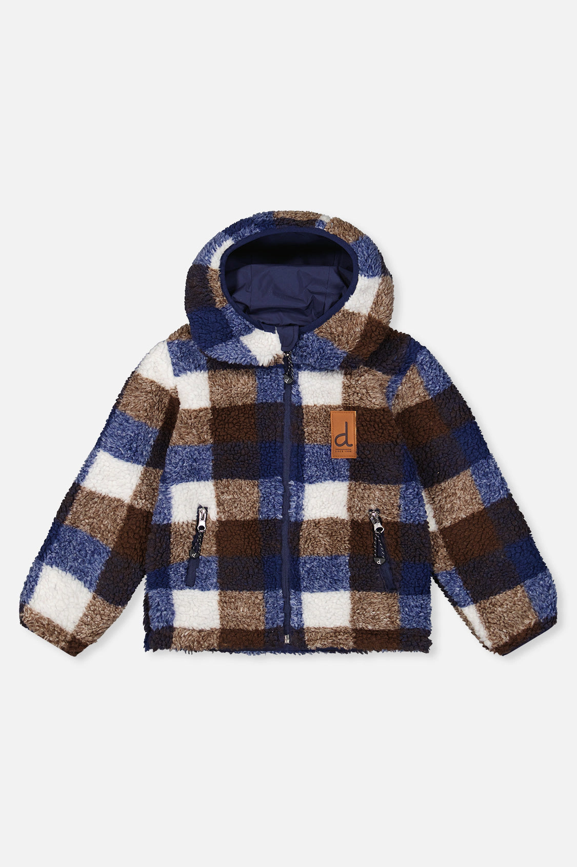 Deux par Boys Sherpa and Water-Resistant Reversible Mid-Season Jacket