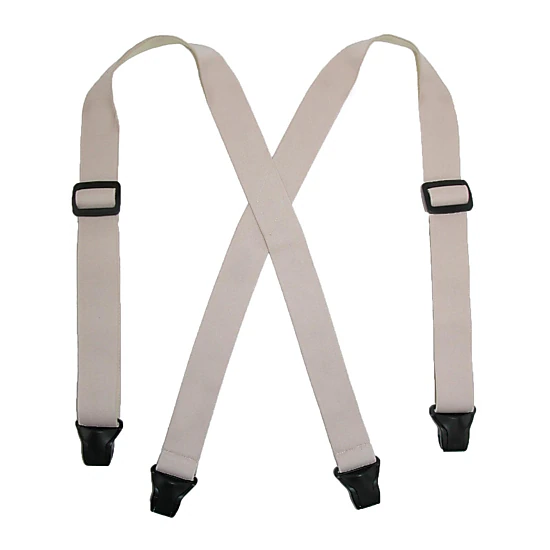 CTM® Women's Elastic Undergarment TSA Compliant Clip End Suspenders