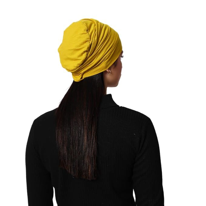 PIGFDK Chemo Silky Soft Slouchy Snood Cap Beanie For Women Cancer Hair Loss Turban Hat Headwear
