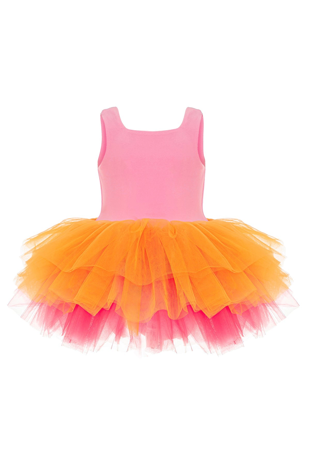 Mini Celebrities Girls Coral Peony Tutu Dress