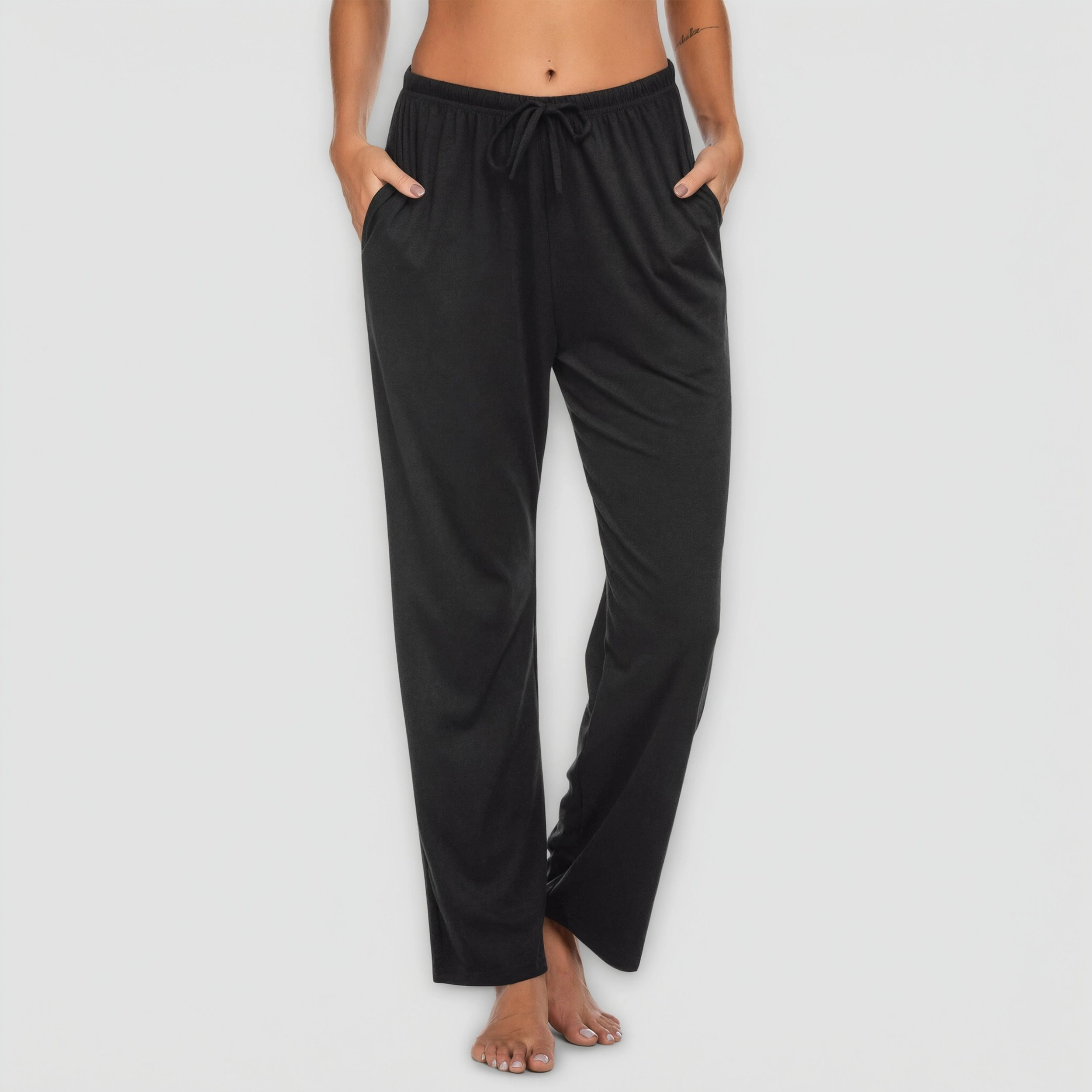 Ekouaer Women Pajama Pants Comfy Pj Bottom with Pockets Stretch Plaid Sleepwear and Medium
