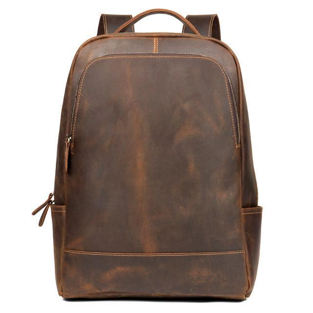 Steel Horse Leather Unisex The Vernon Backpack | Vintage Leather Minimalist Backpack