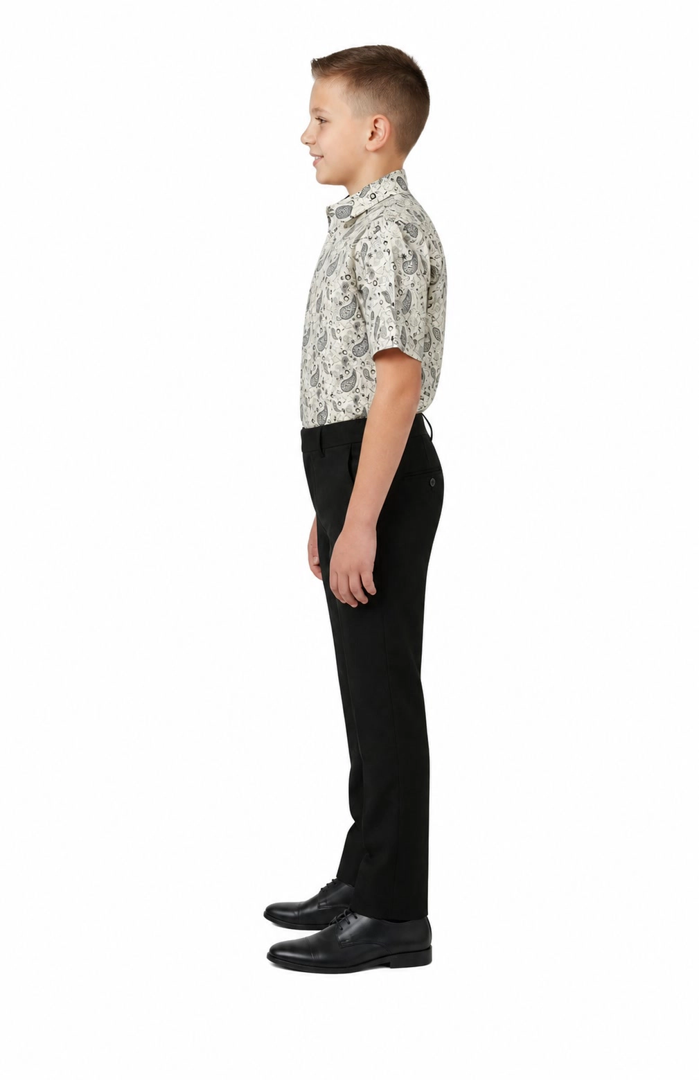 Elie Balleh Boys Slim Fit Paisley Shirt